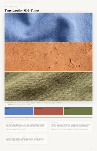 Trustworthy Mid-Tones — Colour Themes, Spring/Summer 2028 global key colours and colour combinations colour story