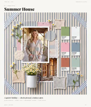 Summer House — Nostalgic Summer, Spring/Summer 2028 women's knitwear trend direction