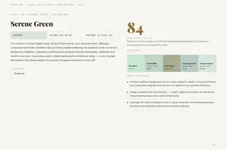 Serene Green — Serene Green, Spring/Summer 2028 global key colours and colour combinations colour story