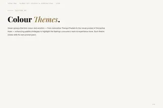 Chapter 06 Colour Themes — Spring/Summer 2028 global key colours and colour combinations chapter opener