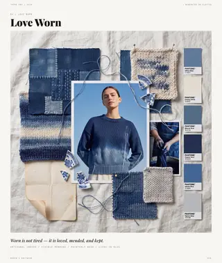 Love Worn — Tender Futures, Spring/Summer 2028 women's knitwear trend direction