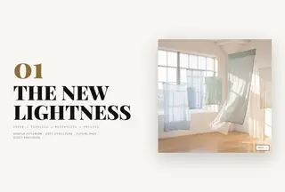 Chapter 01 The New Lightness — SS28 men's knitwear trend chapter opener