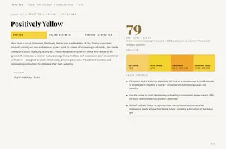 Positively Yellow — Positively Yellow, Spring/Summer 2028 global key colours and colour combinations colour story