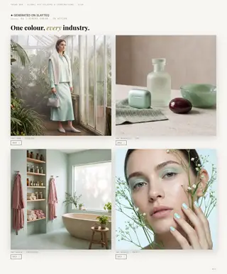 Page 12: Serene Green · One colour, every industry