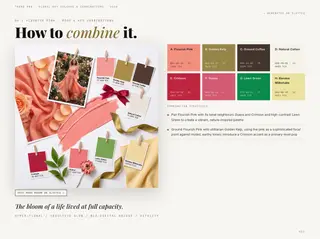 Page 23: Flourish Pink · How to combine it