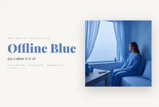 Chapter 05 Offline Blue — Spring/Summer 2028 global key colours and colour combinations chapter opener