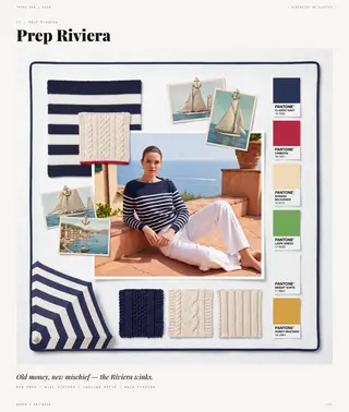 Prep Riviera — Vivid Journeys, Spring/Summer 2028 women's knitwear trend direction
