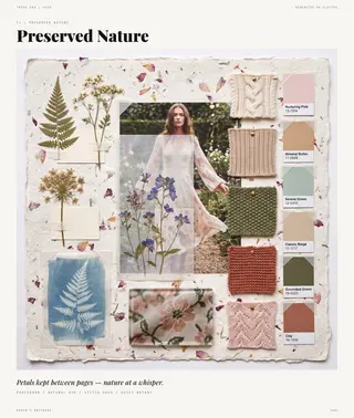 Preserved Nature — Nature Reworked, Spring/Summer 2028 women's knitwear trend direction