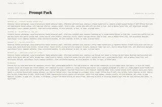 Page 84: Soft Utility · Prompt Pack
