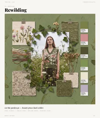 Rewilding — Nature Reworked, Spring/Summer 2028 women's knitwear trend direction