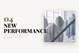 Chapter 04 New Performance — SS28 men's knitwear trend chapter opener