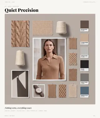 Quiet Precision — Precision & Play, Spring/Summer 2028 women's knitwear trend direction
