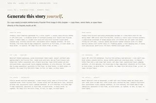 Page 24: Flourish Pink · Generate this story yourself