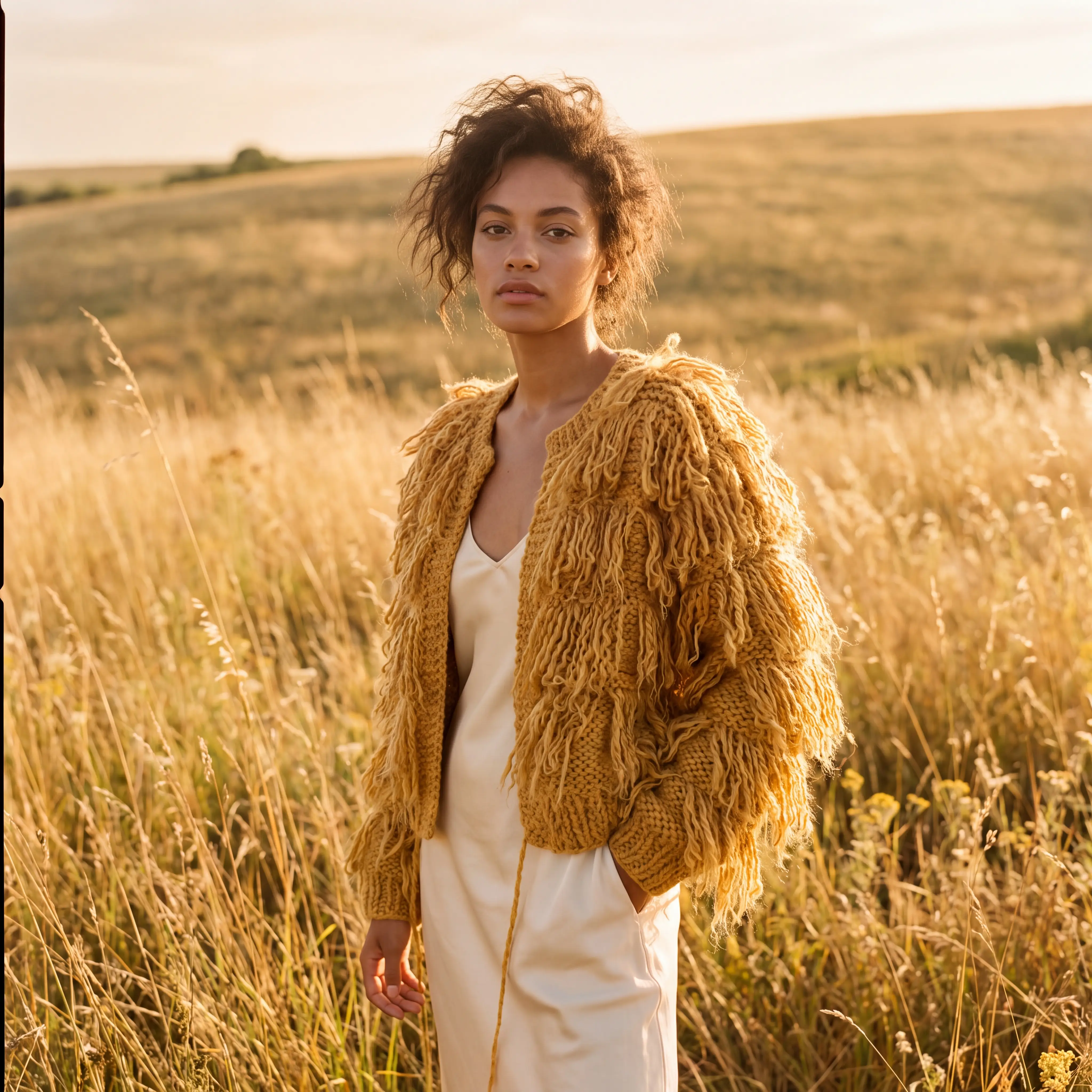 Shaggy Eyelash Jacket