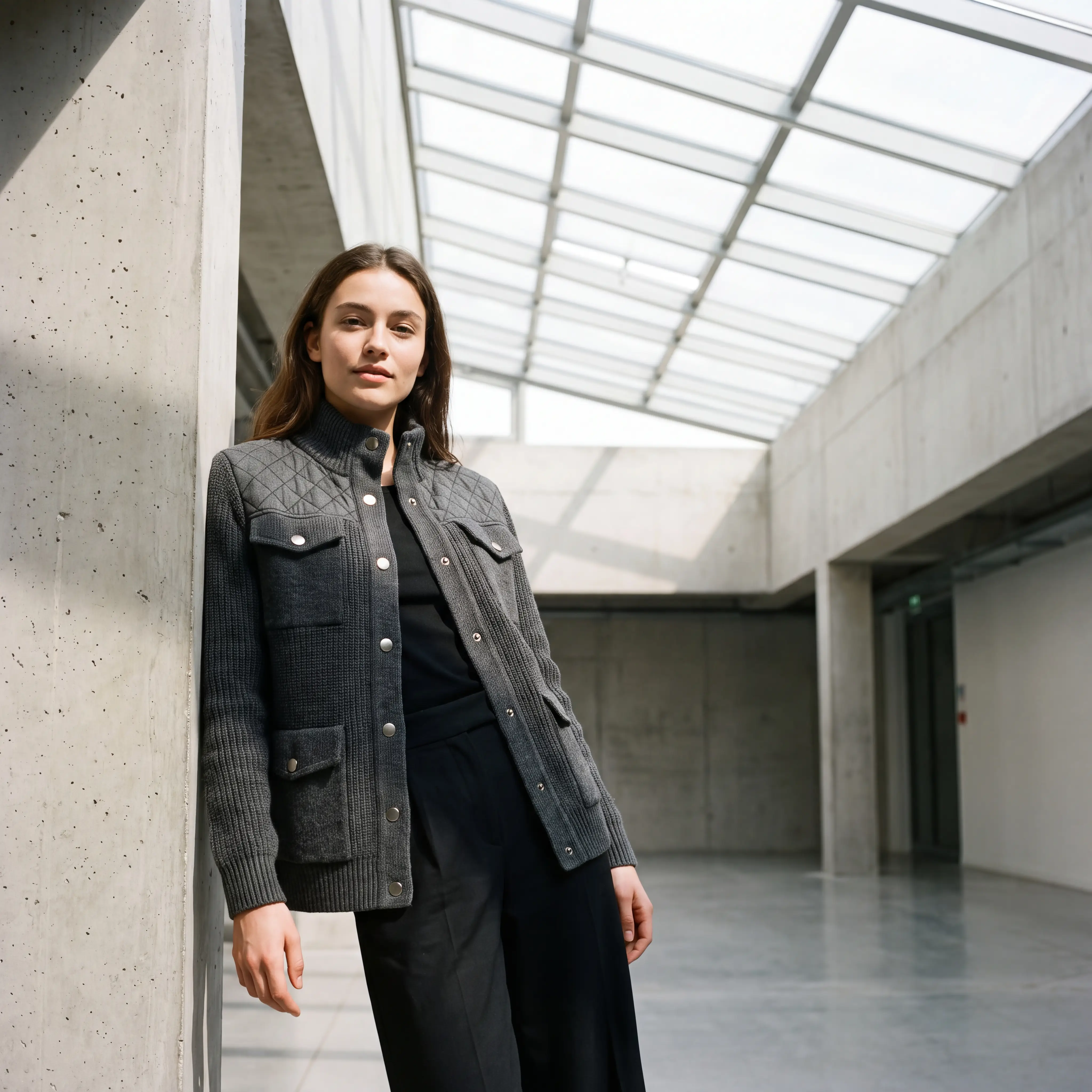 Quilted Utility Overshirt