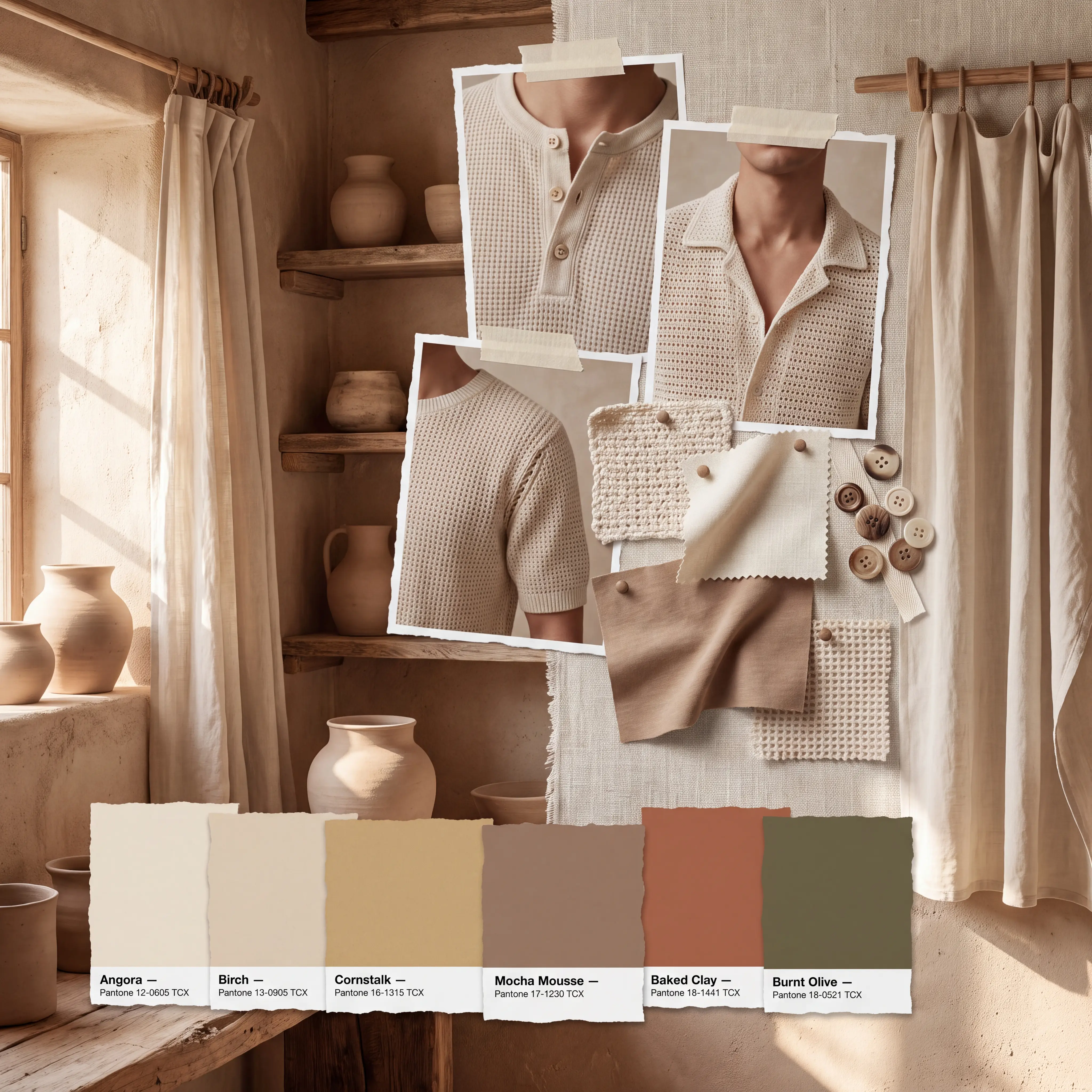 Crafted Naturals mood board