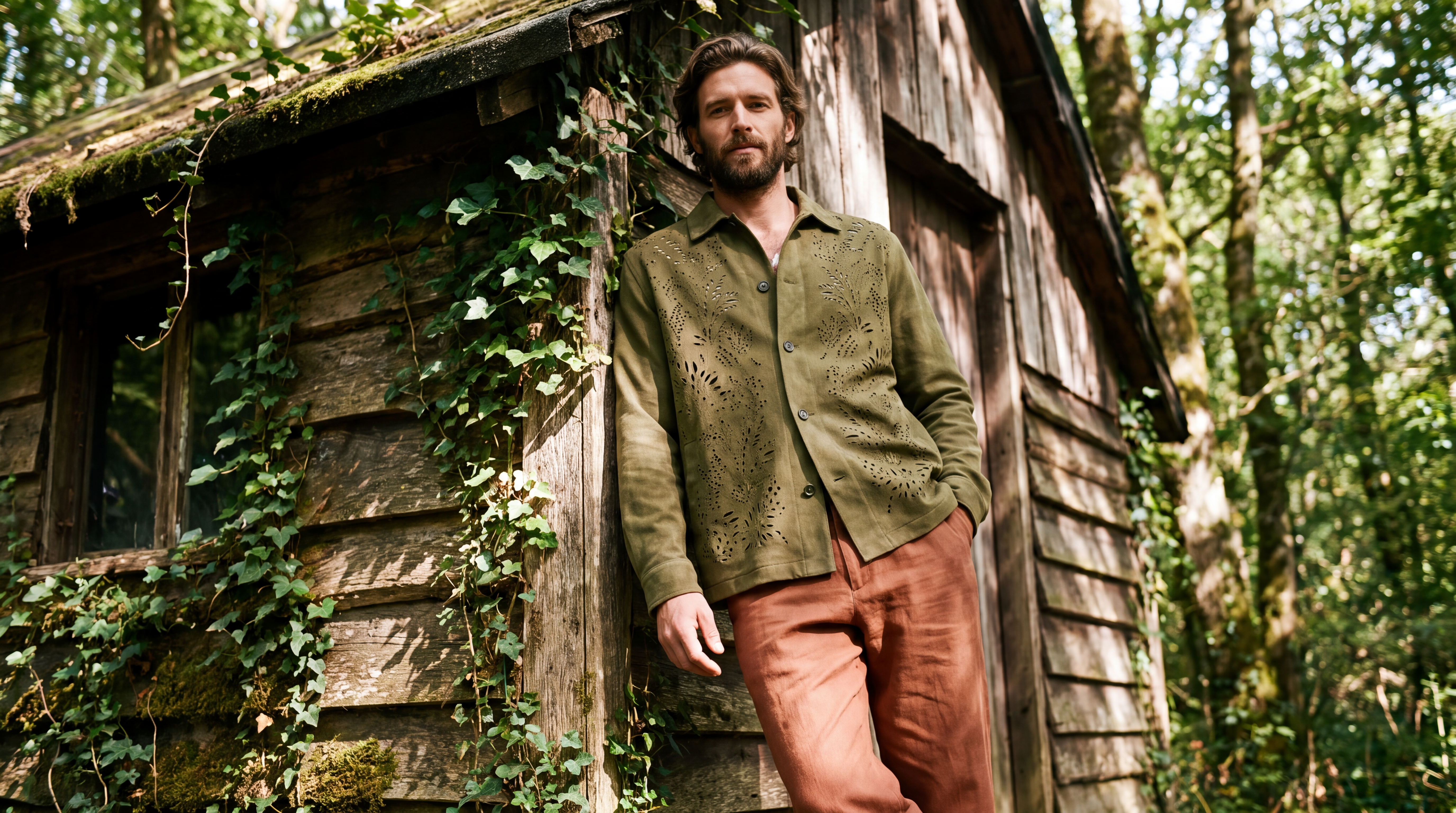 BOTANICAL LASER OVERSHIRT