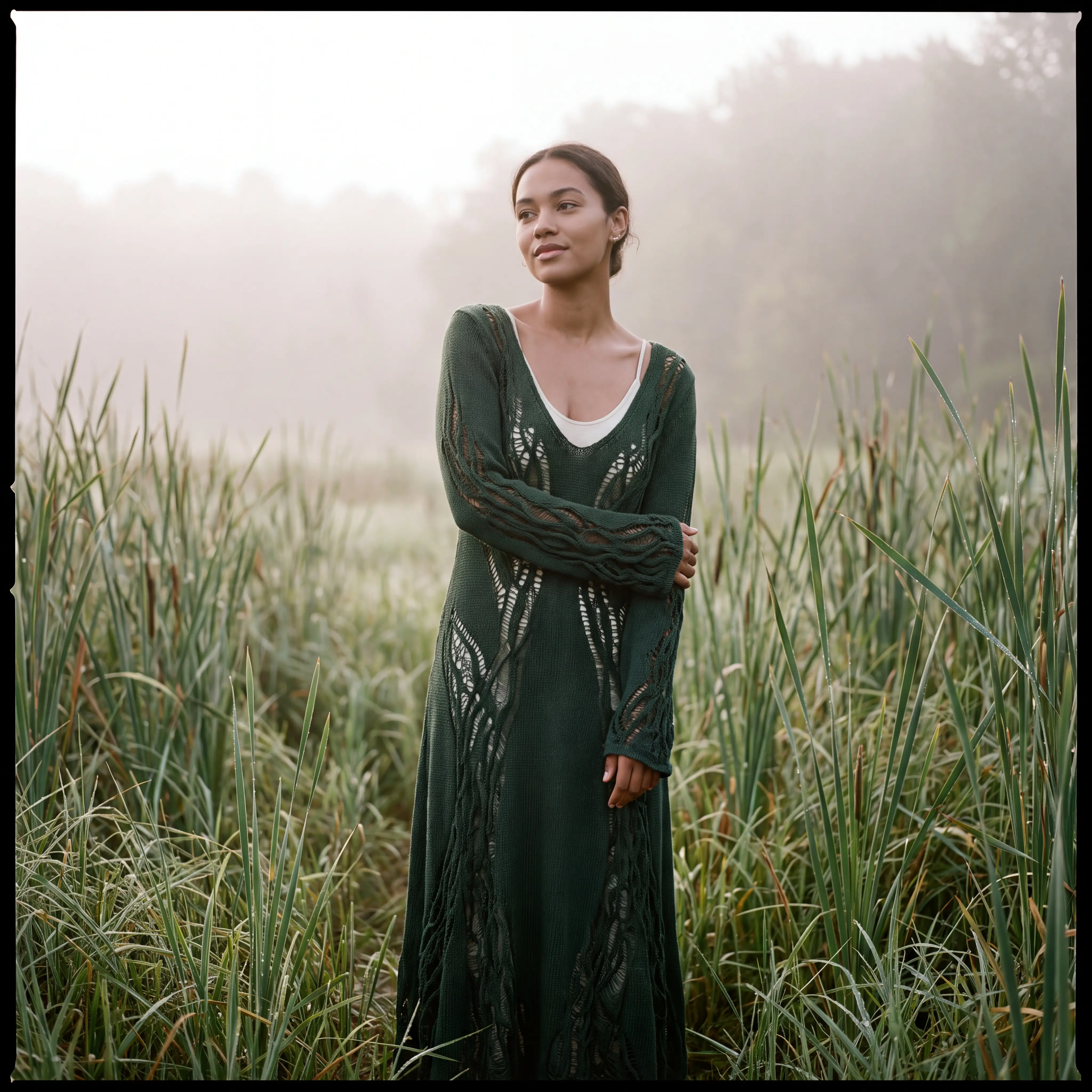Tangled-Vine Openwork Dress