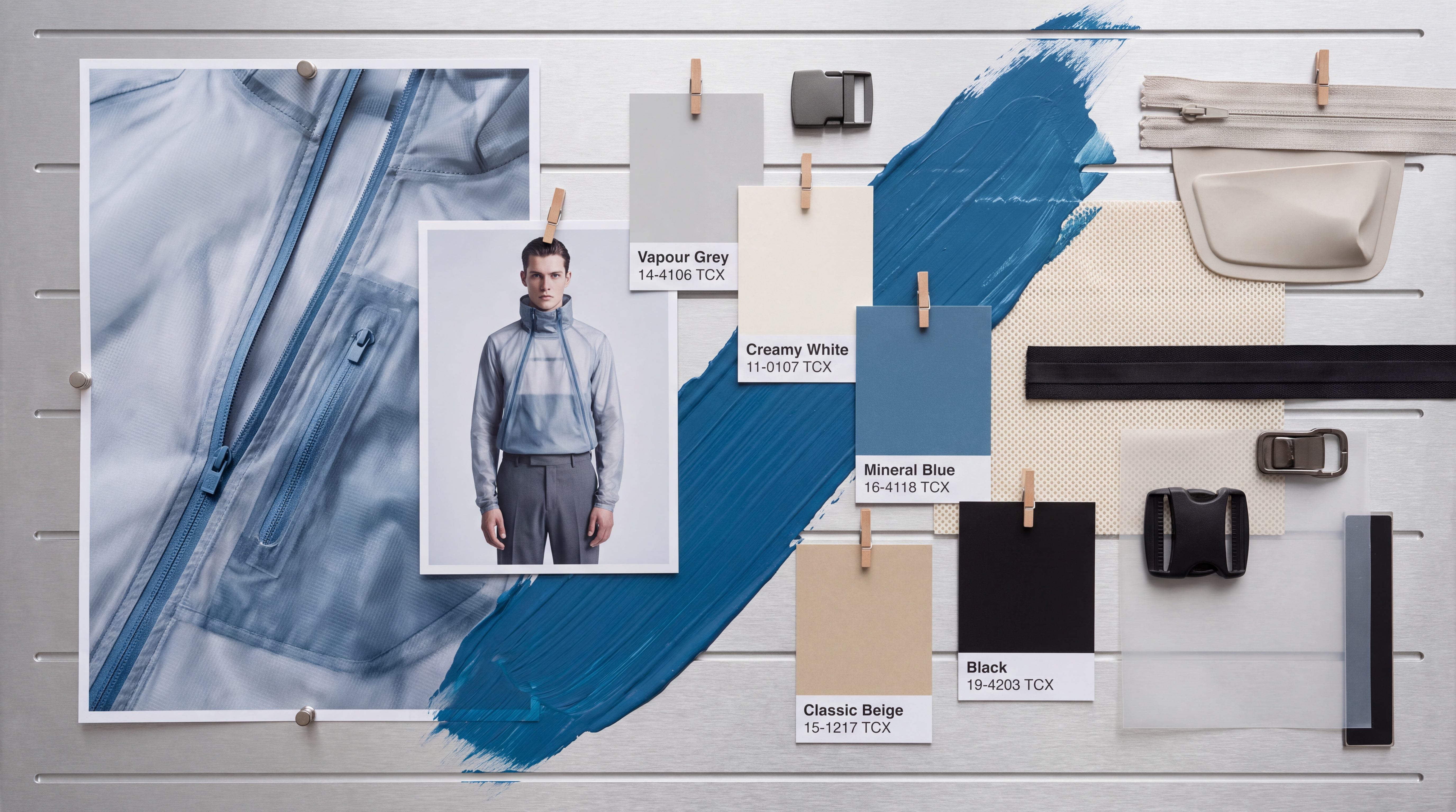 Gentle Futurism mood board