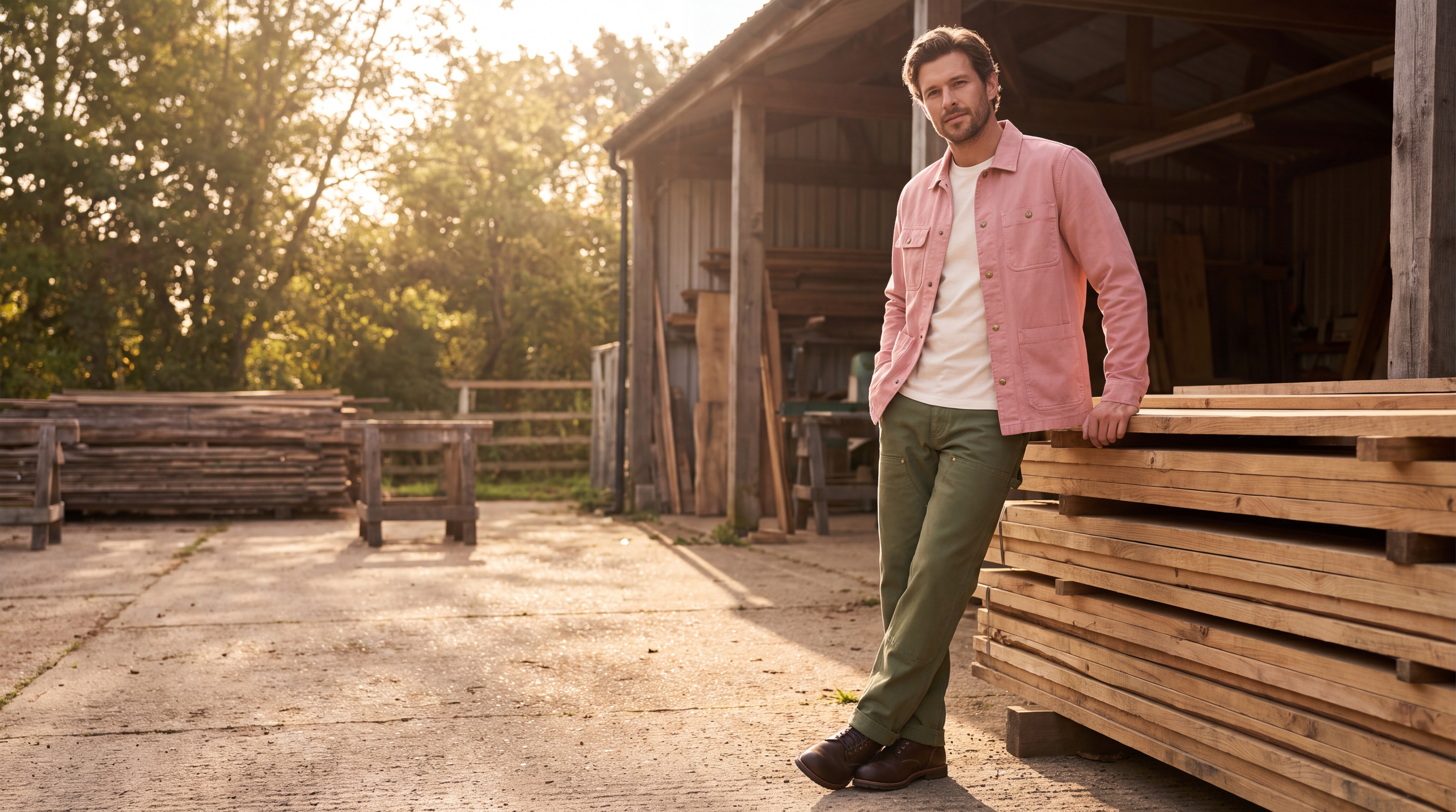 GARMENT-WASHED OVERSHIRT