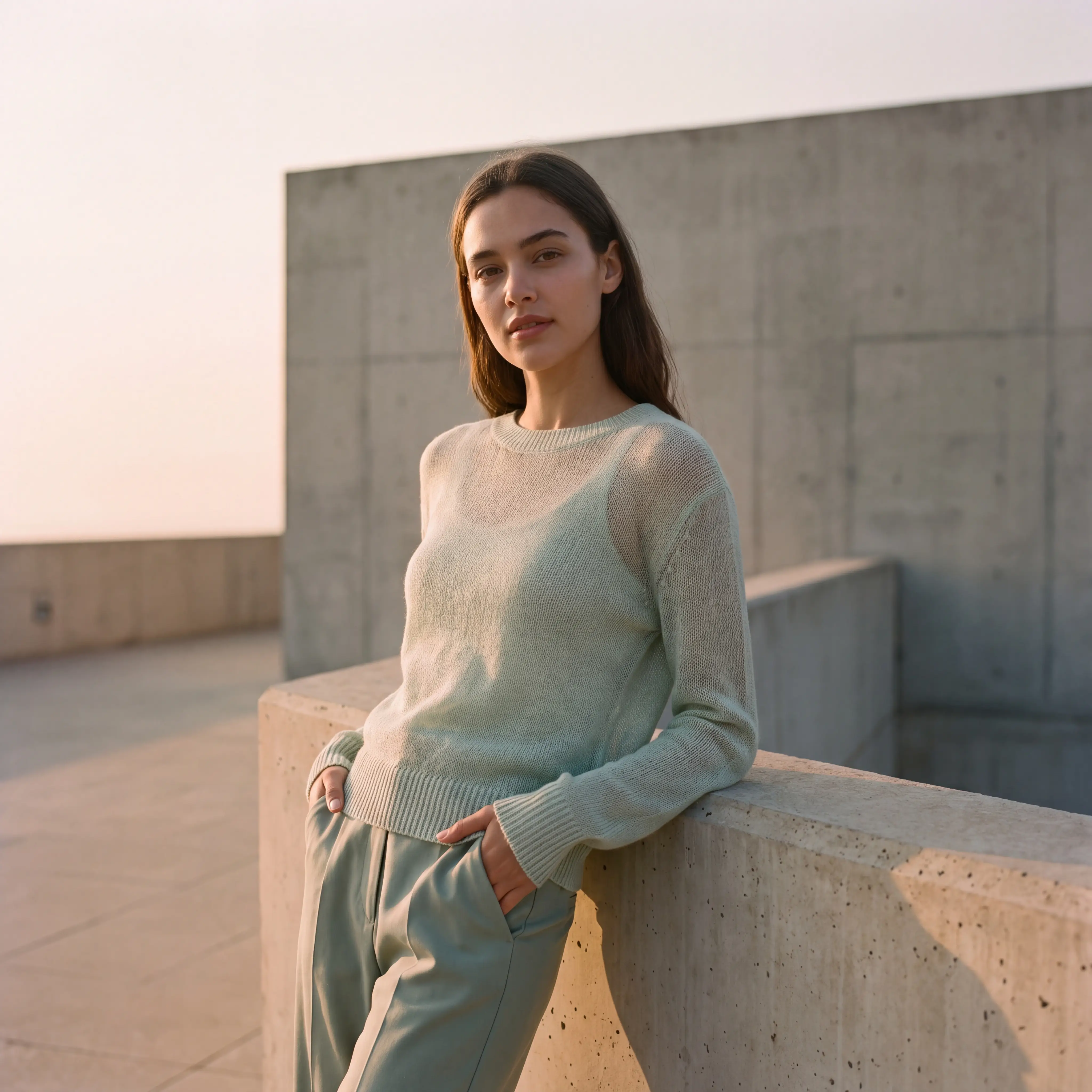 Layered Sheer Crew