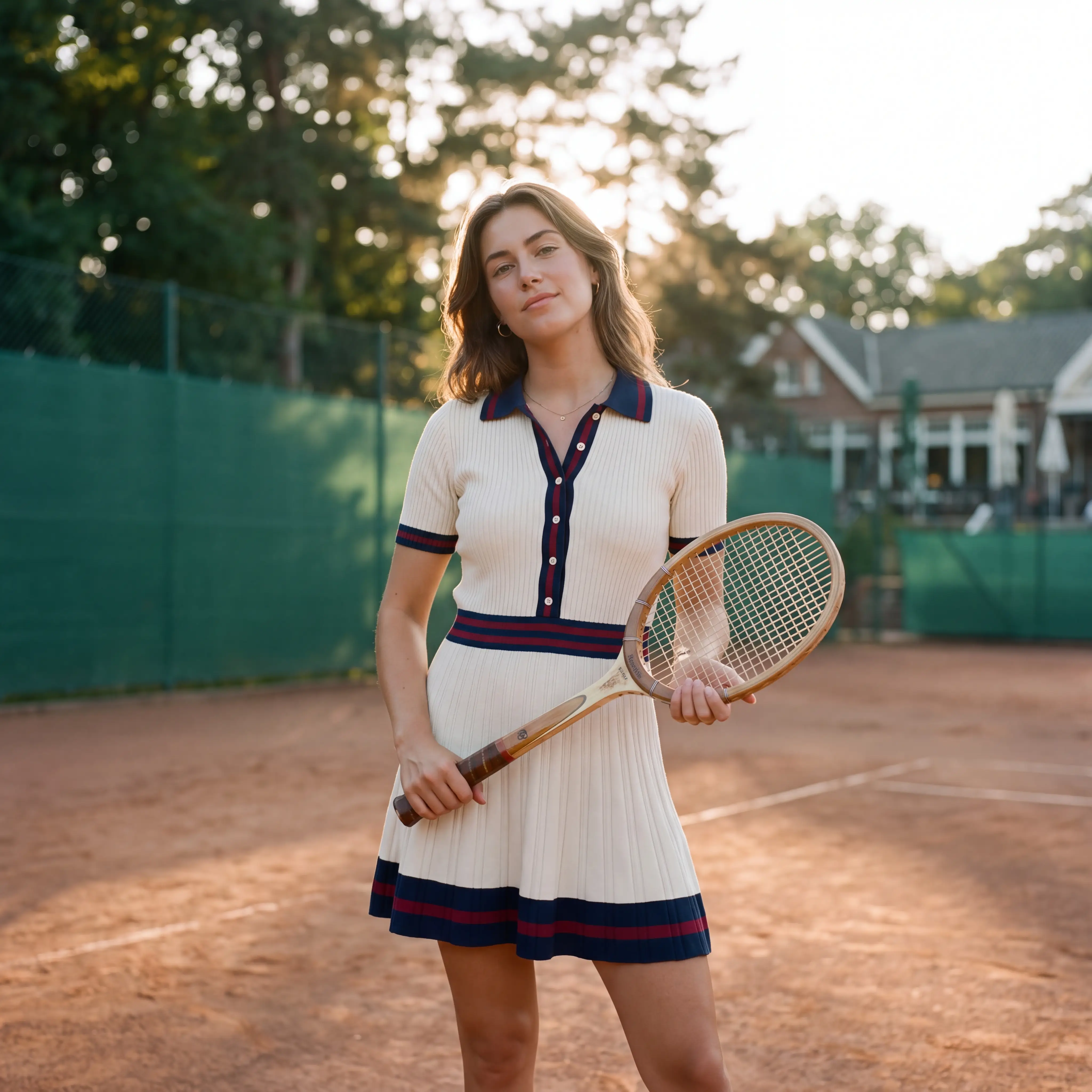Tipped Tennis Polo Dress