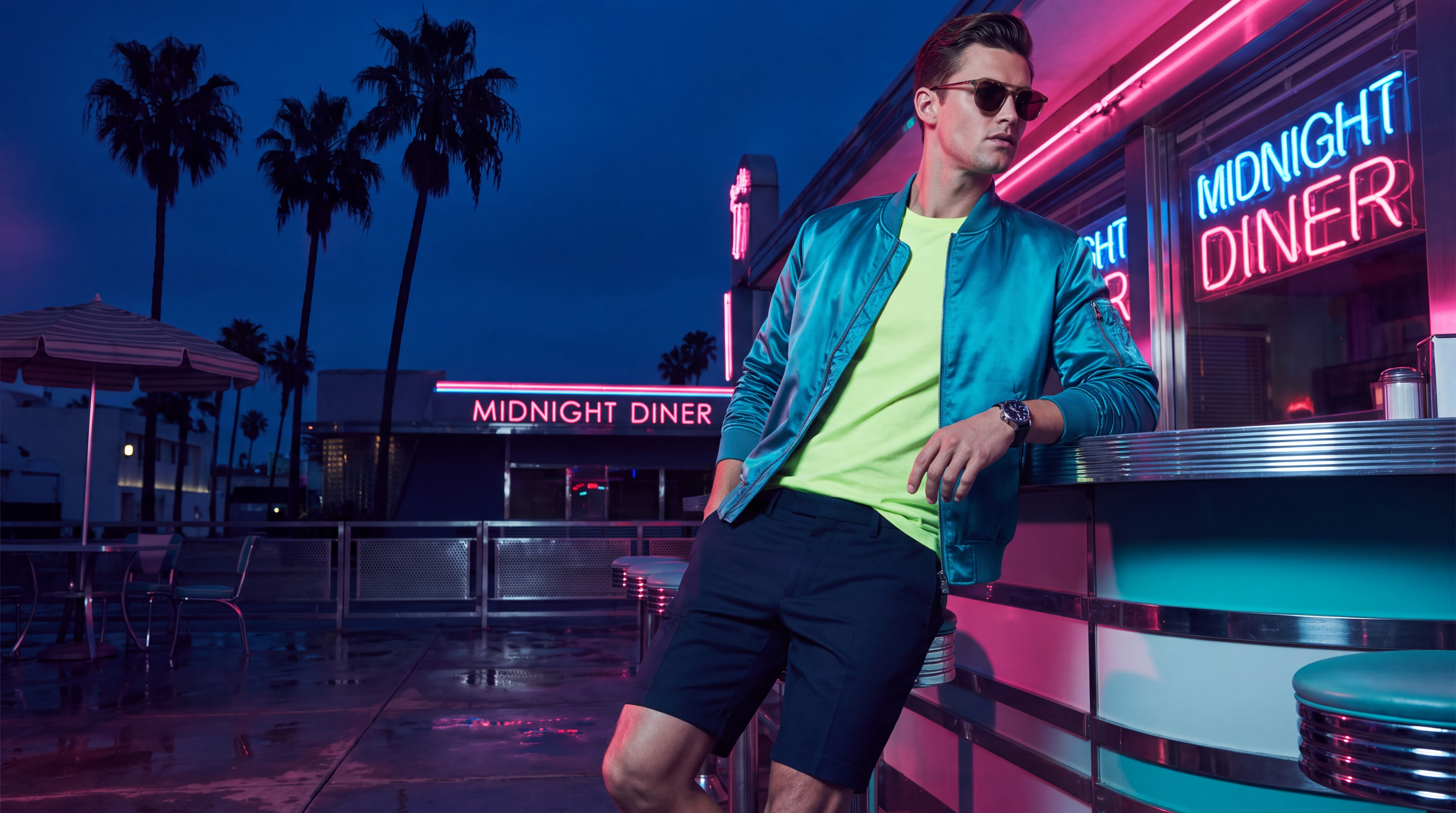 SATIN NIGHT BOMBER