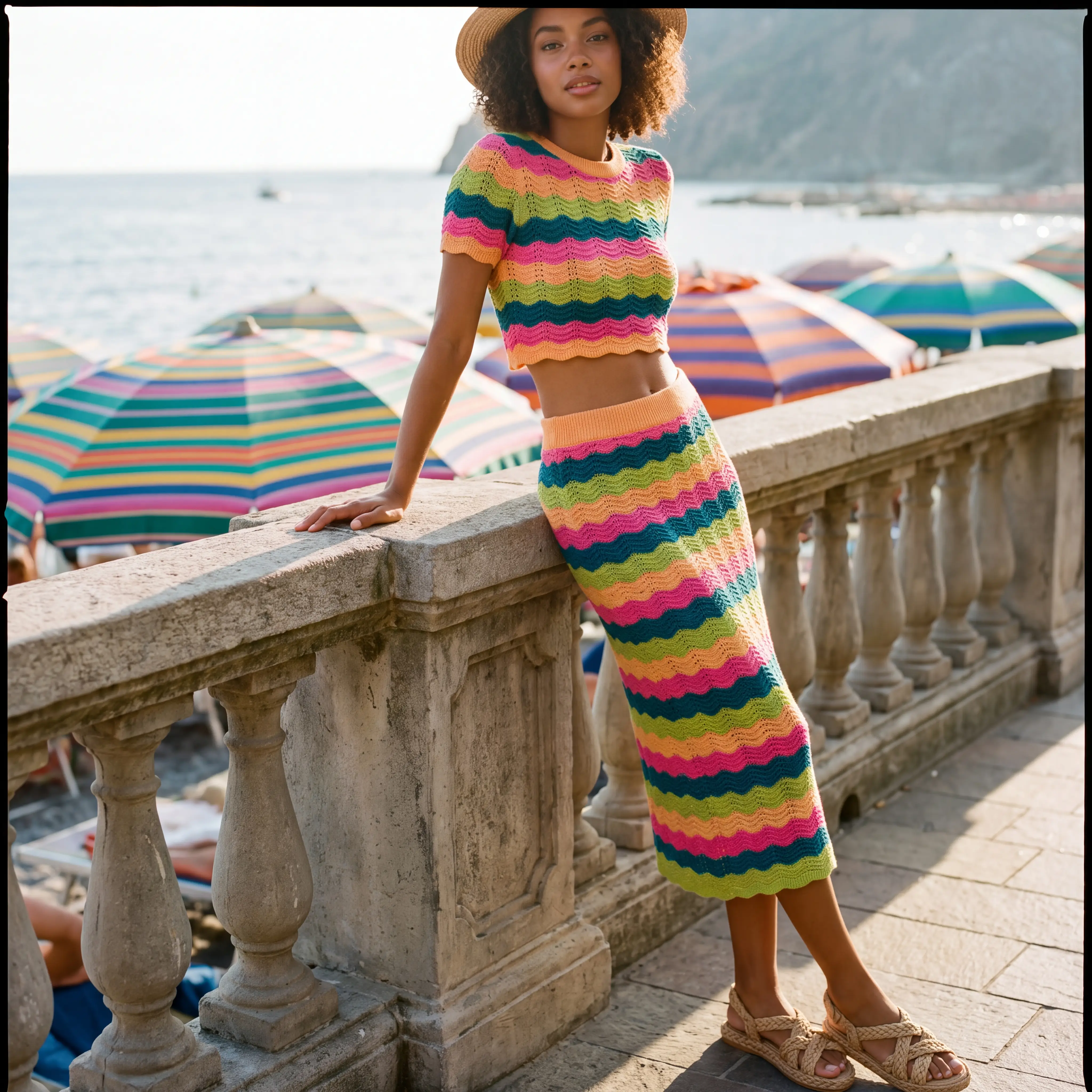 Striped Ripple Co-ord