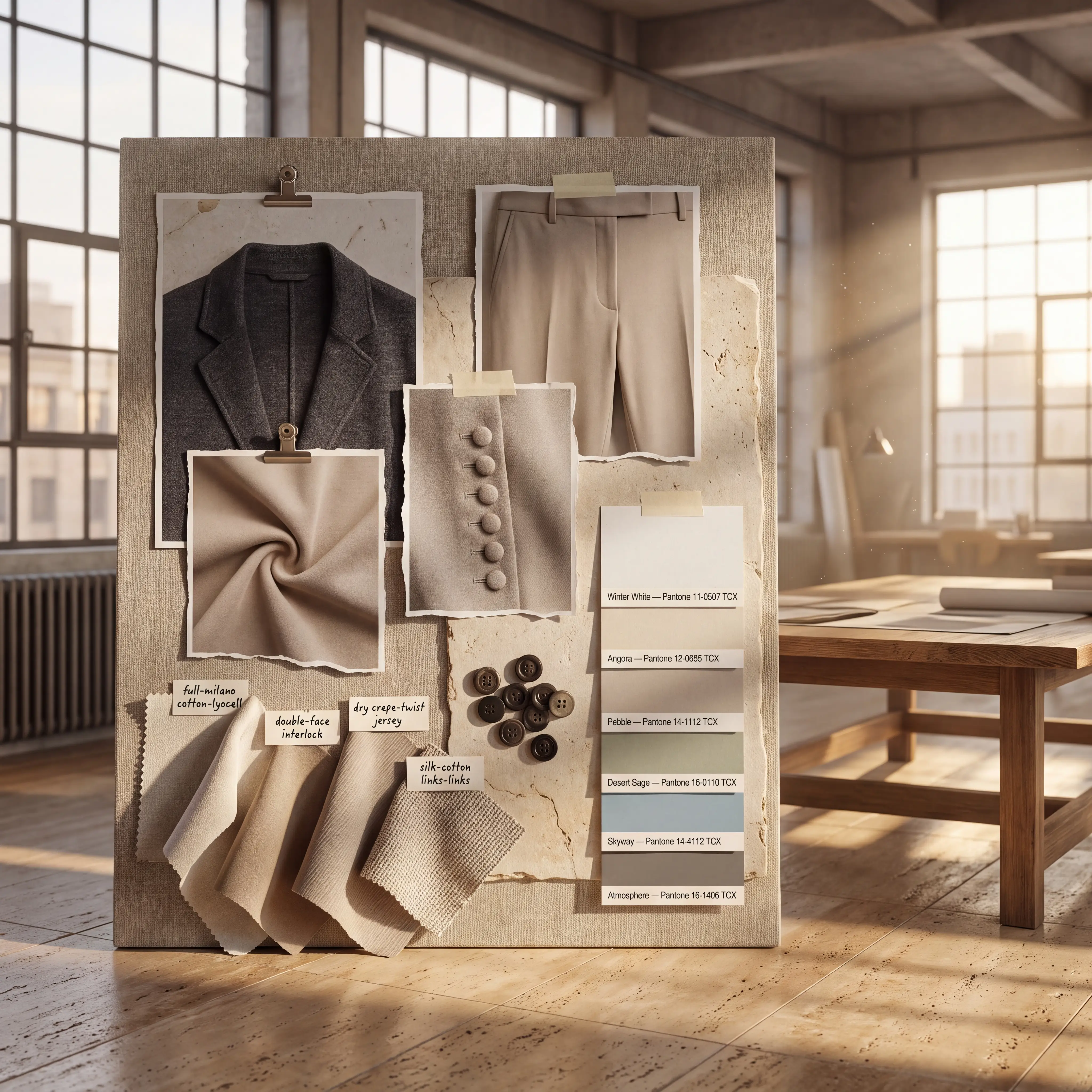 Soft Structure mood board