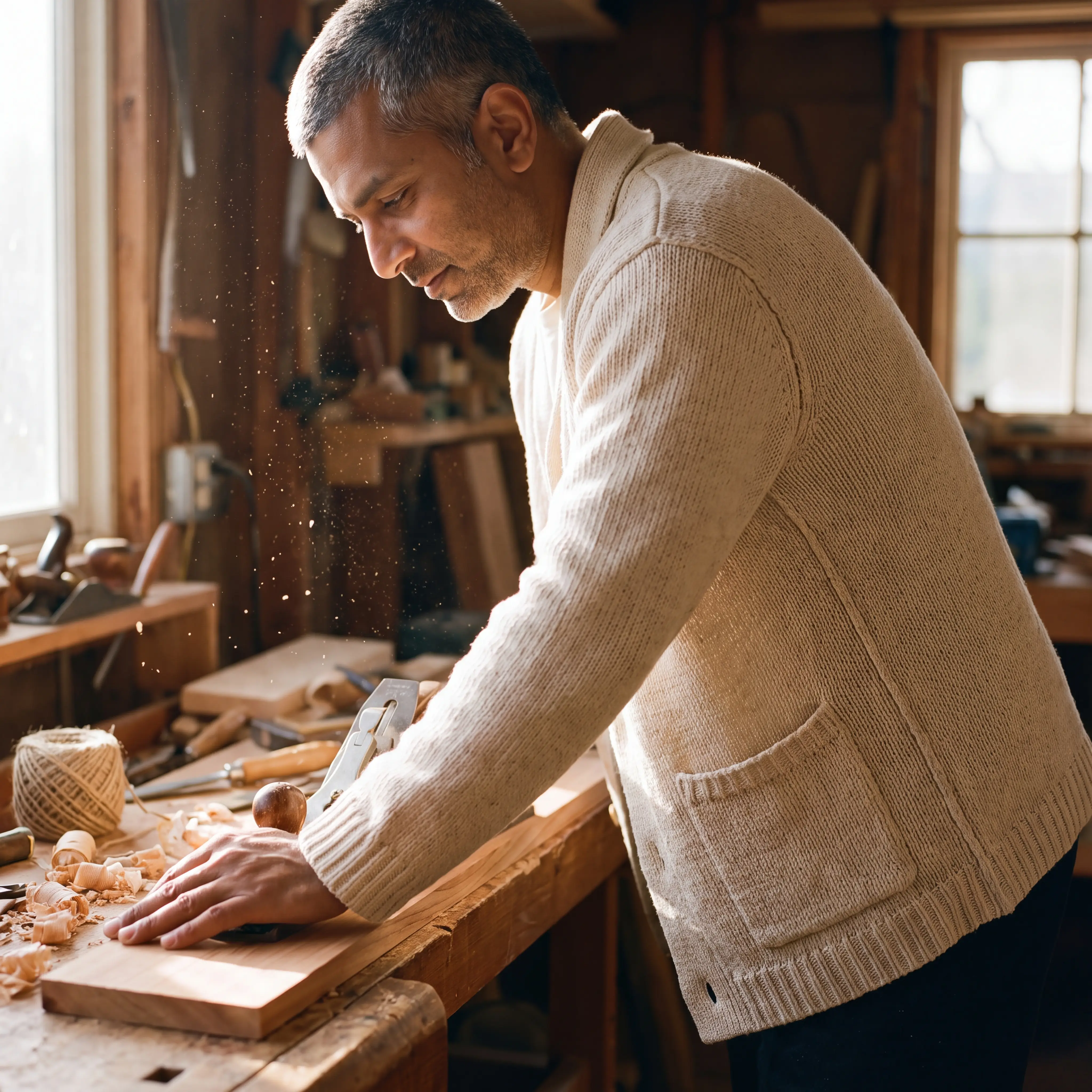Loom-End Chore Cardigan