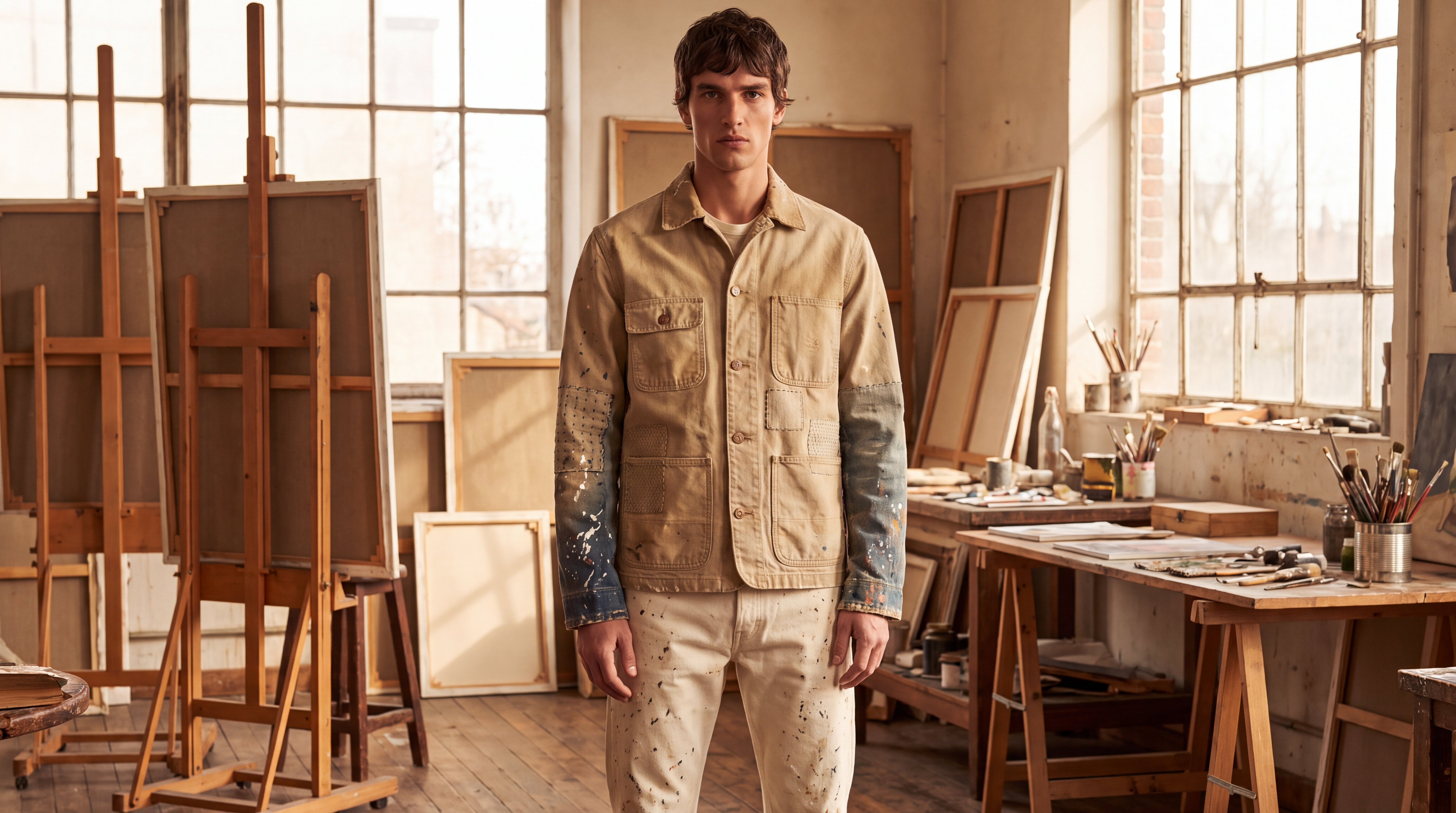 PIECED CANVAS JACKET
