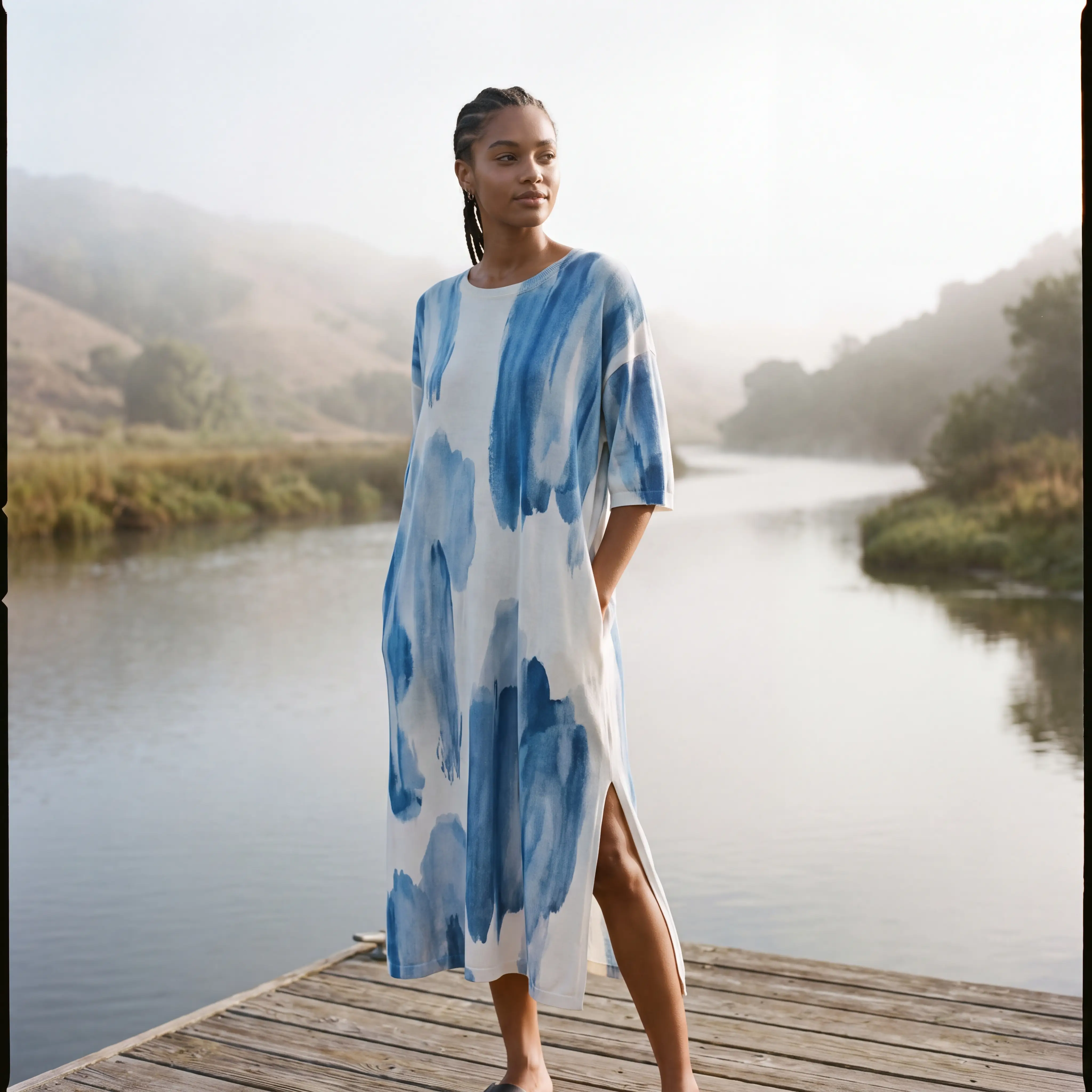 Painterly Wash Dress