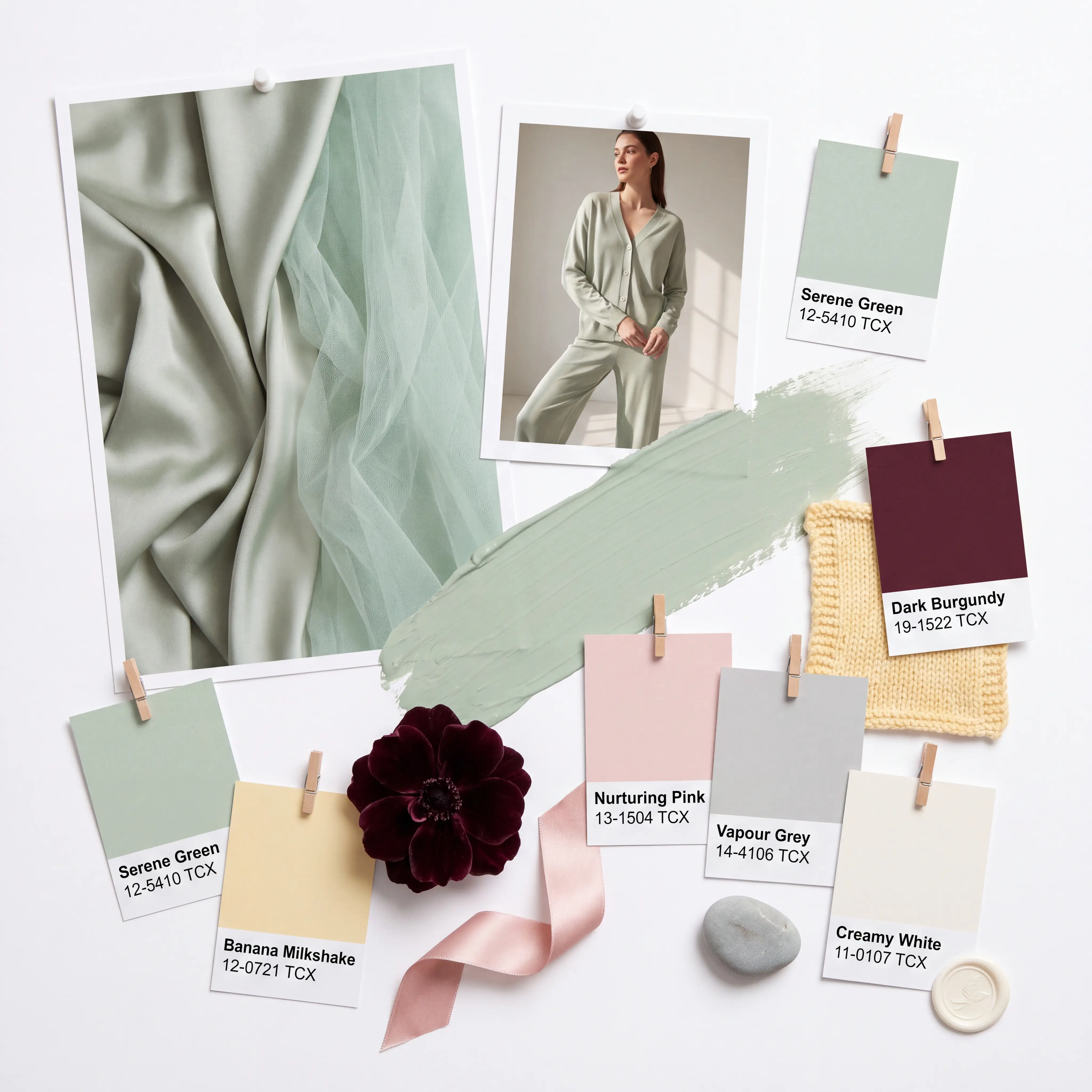 Serene Green mood board