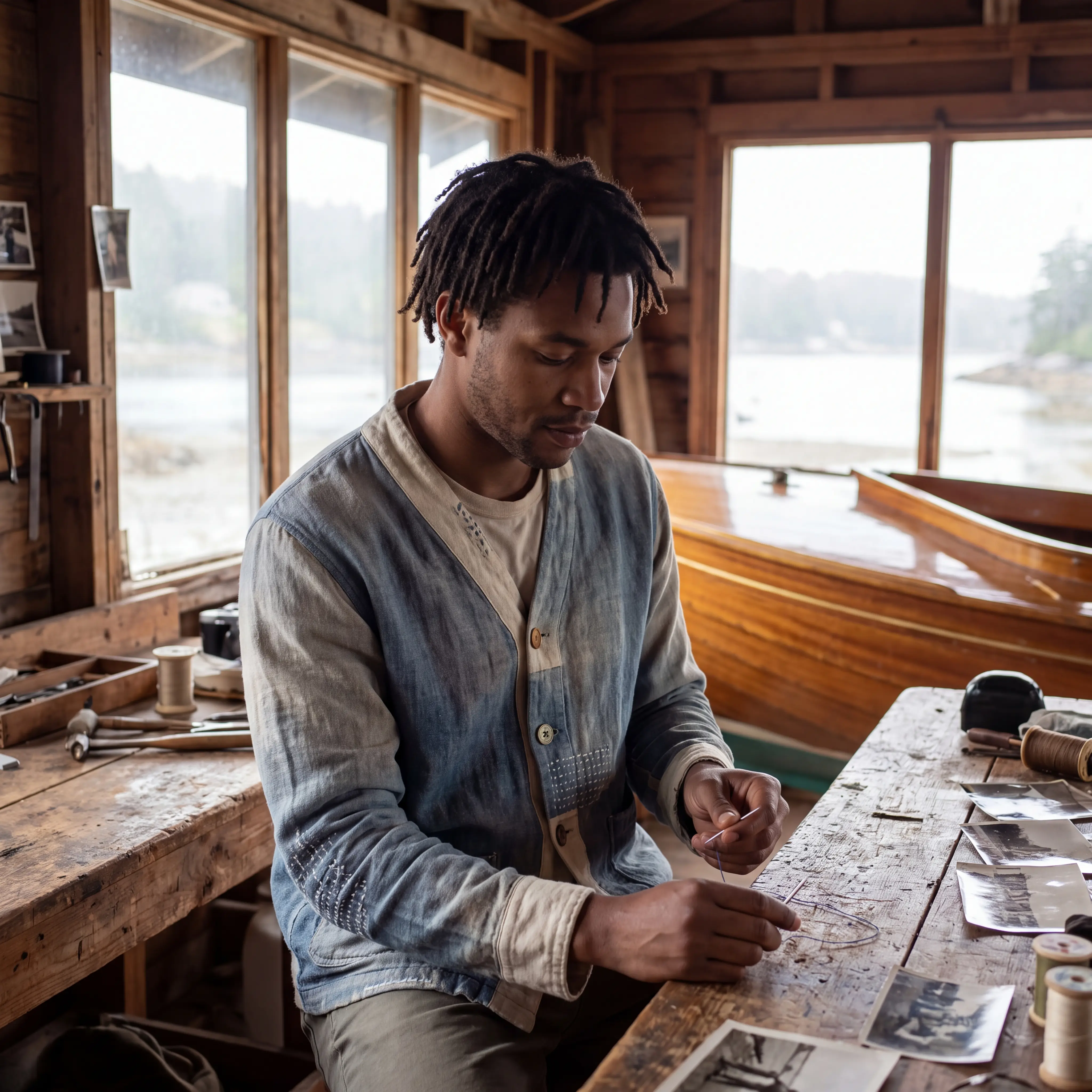 Darned Deck Cardigan