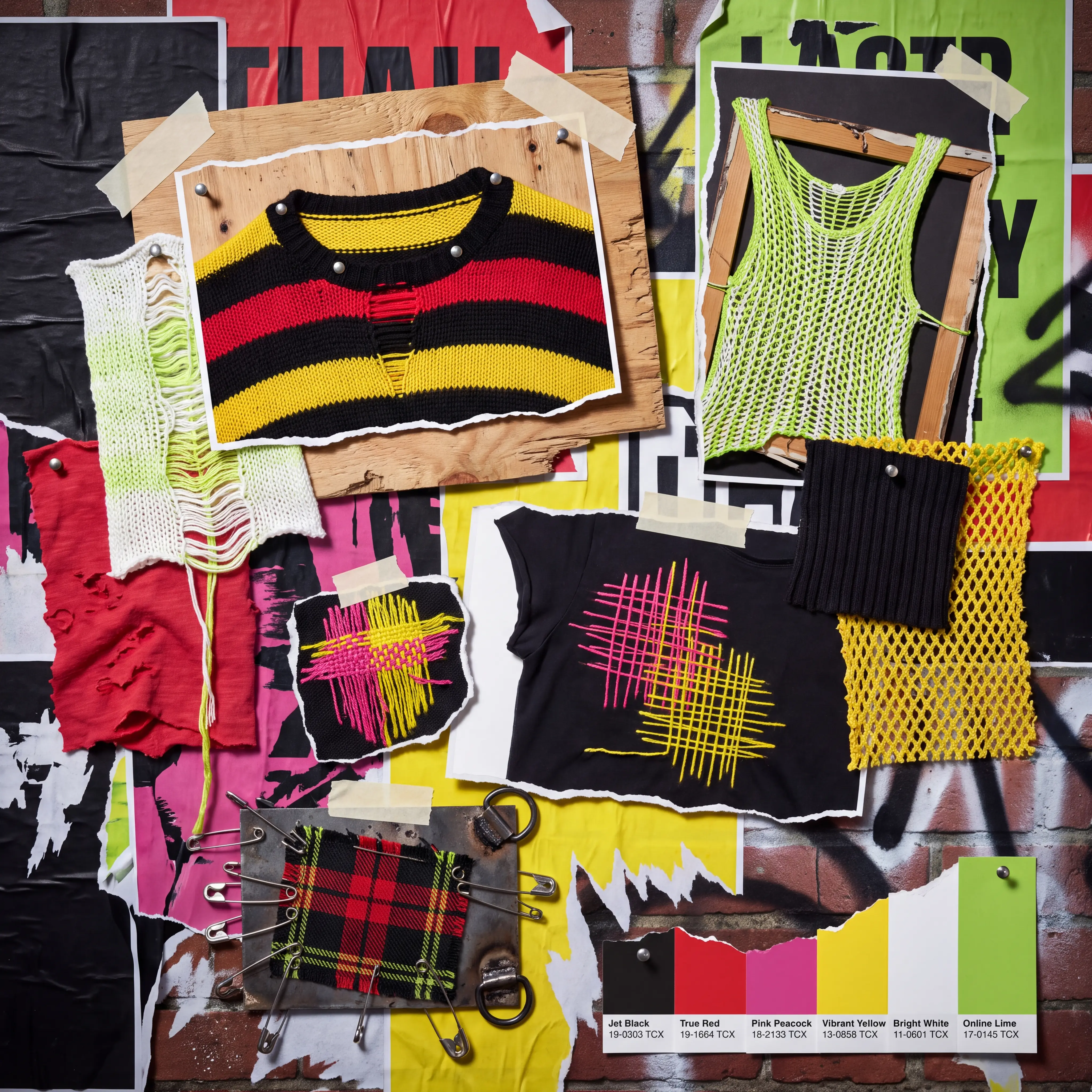 Playful Punk mood board