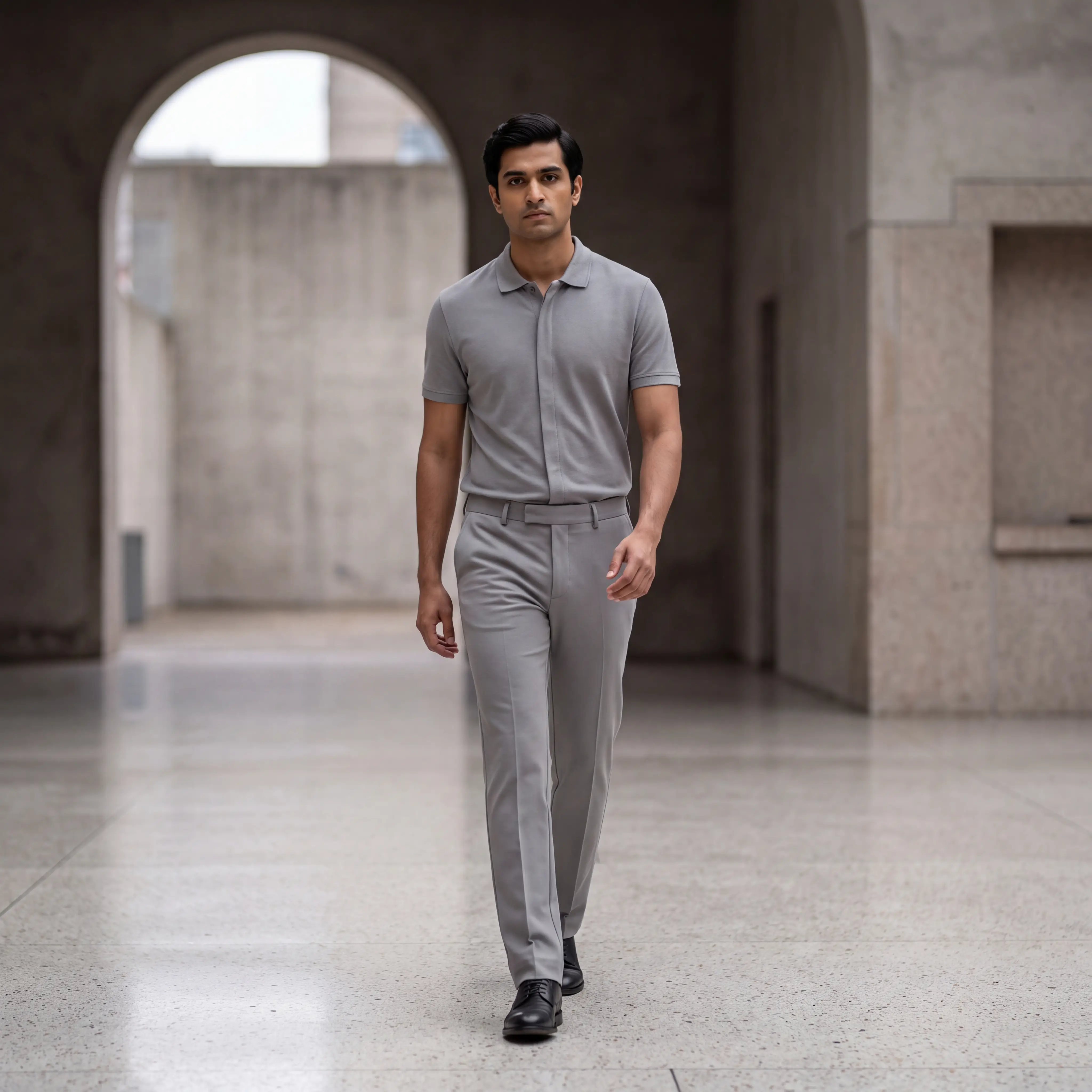 Crease-Front Jersey Set