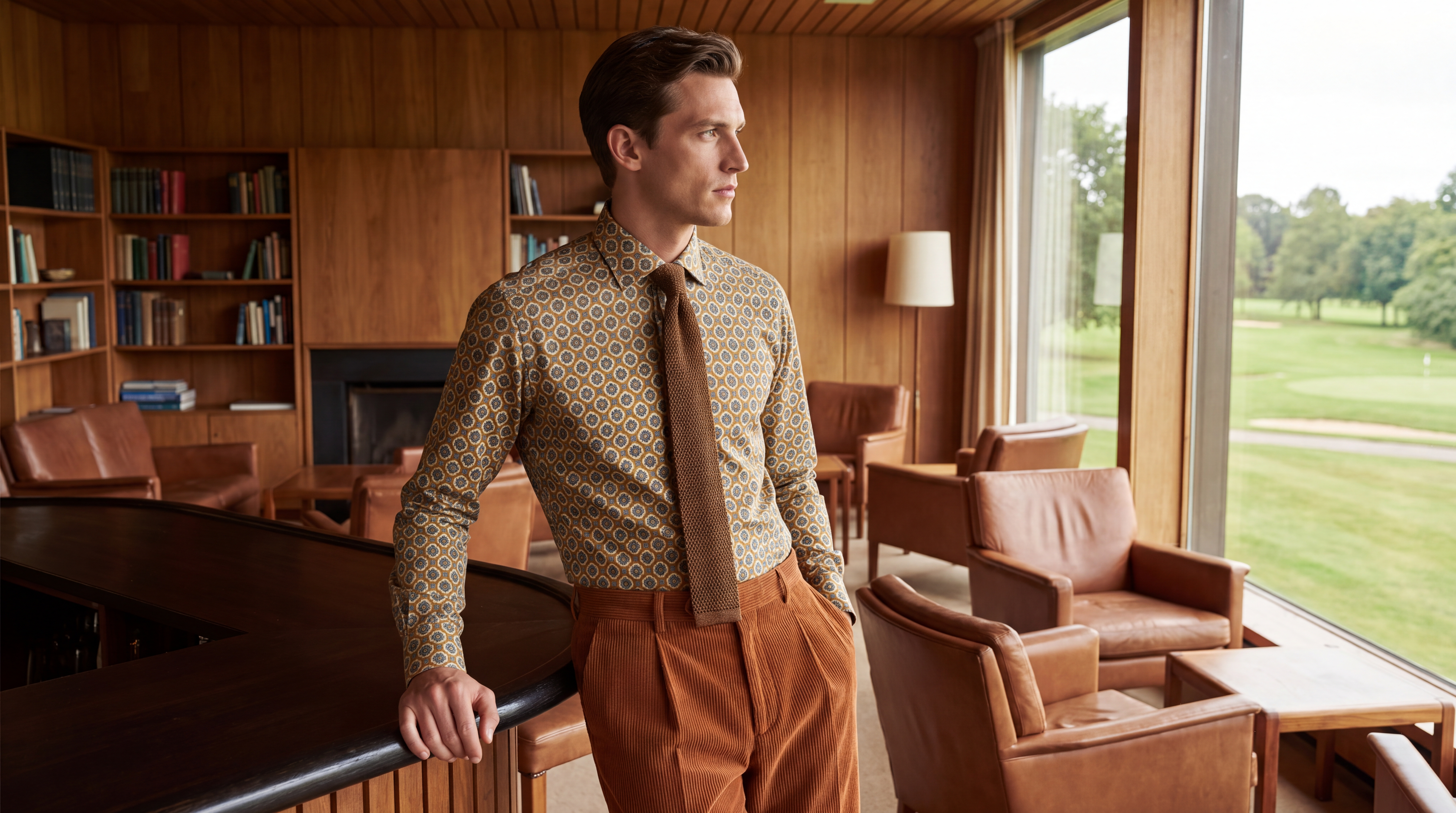 GEOMETRIC FOULARD SHIRT