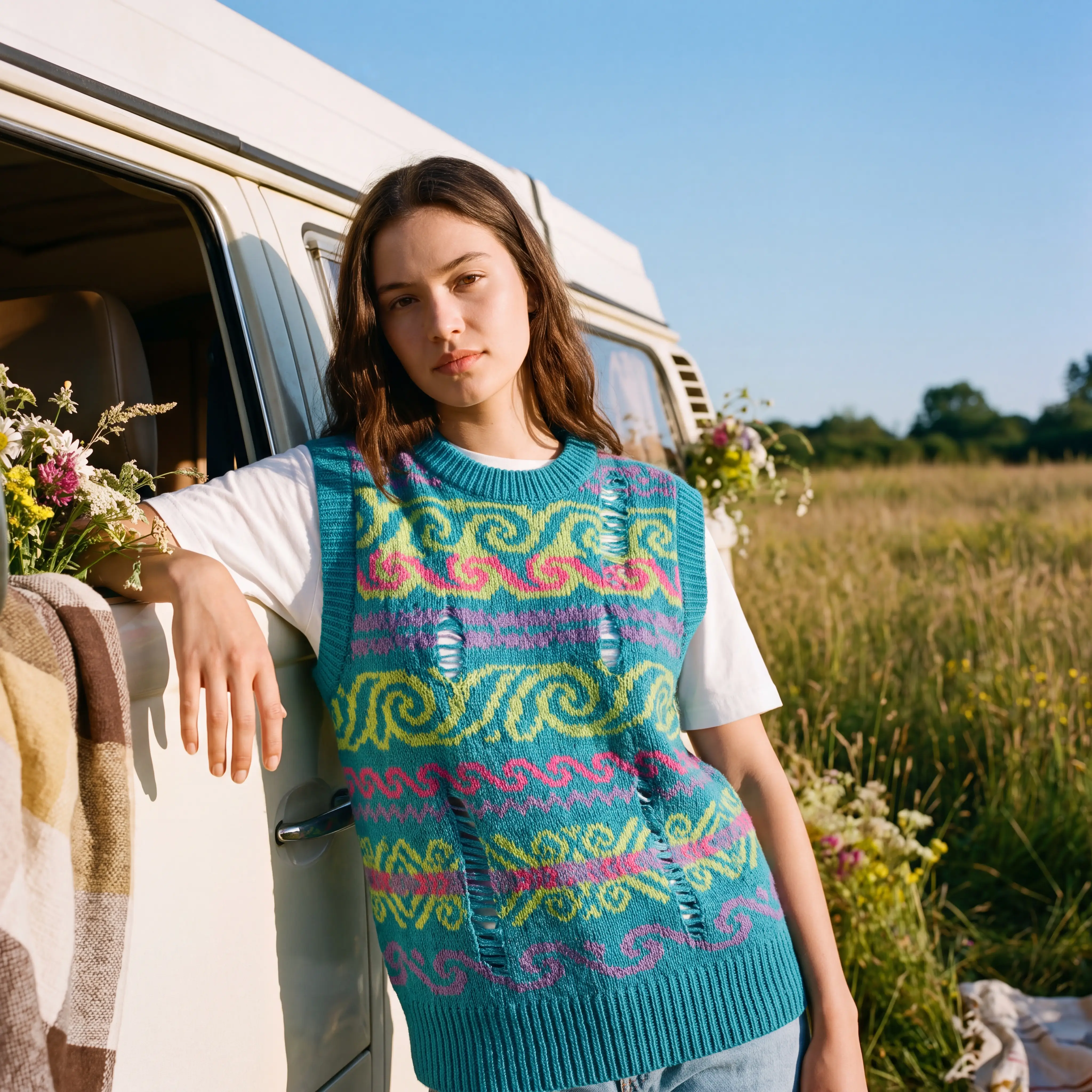 Ladder Fair Isle Vest