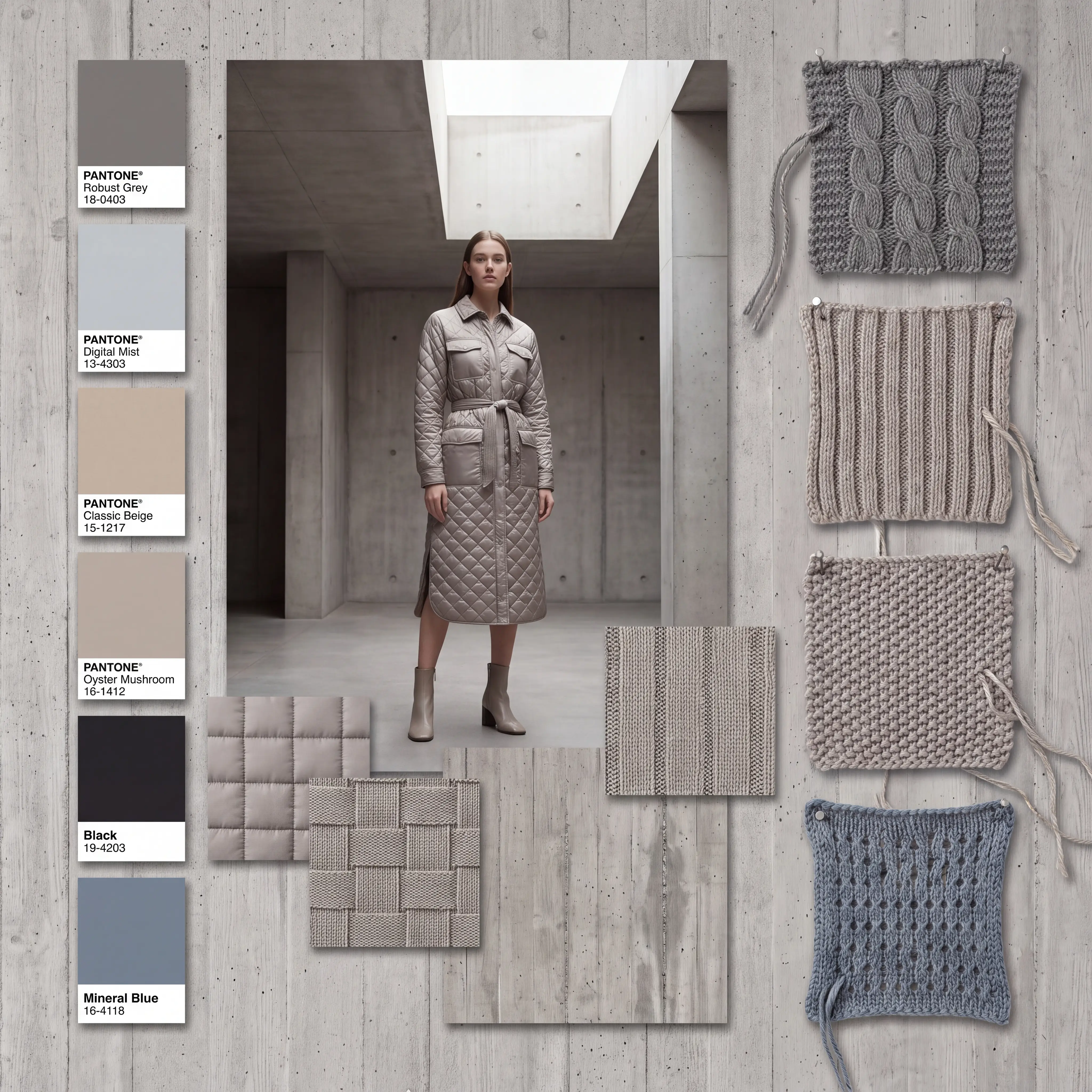 Brutalist Luxe mood board