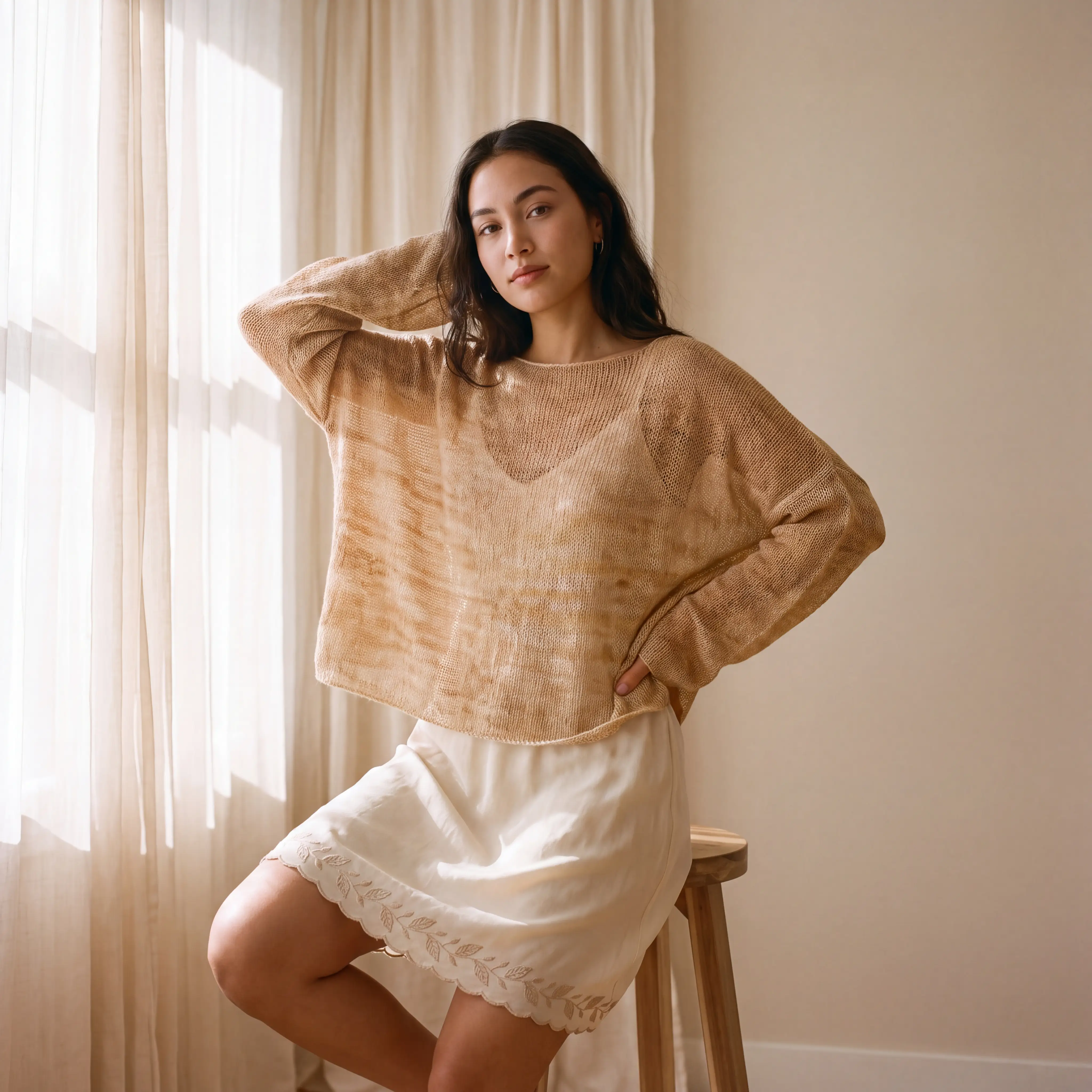 Natural-Dye Sheer Layer