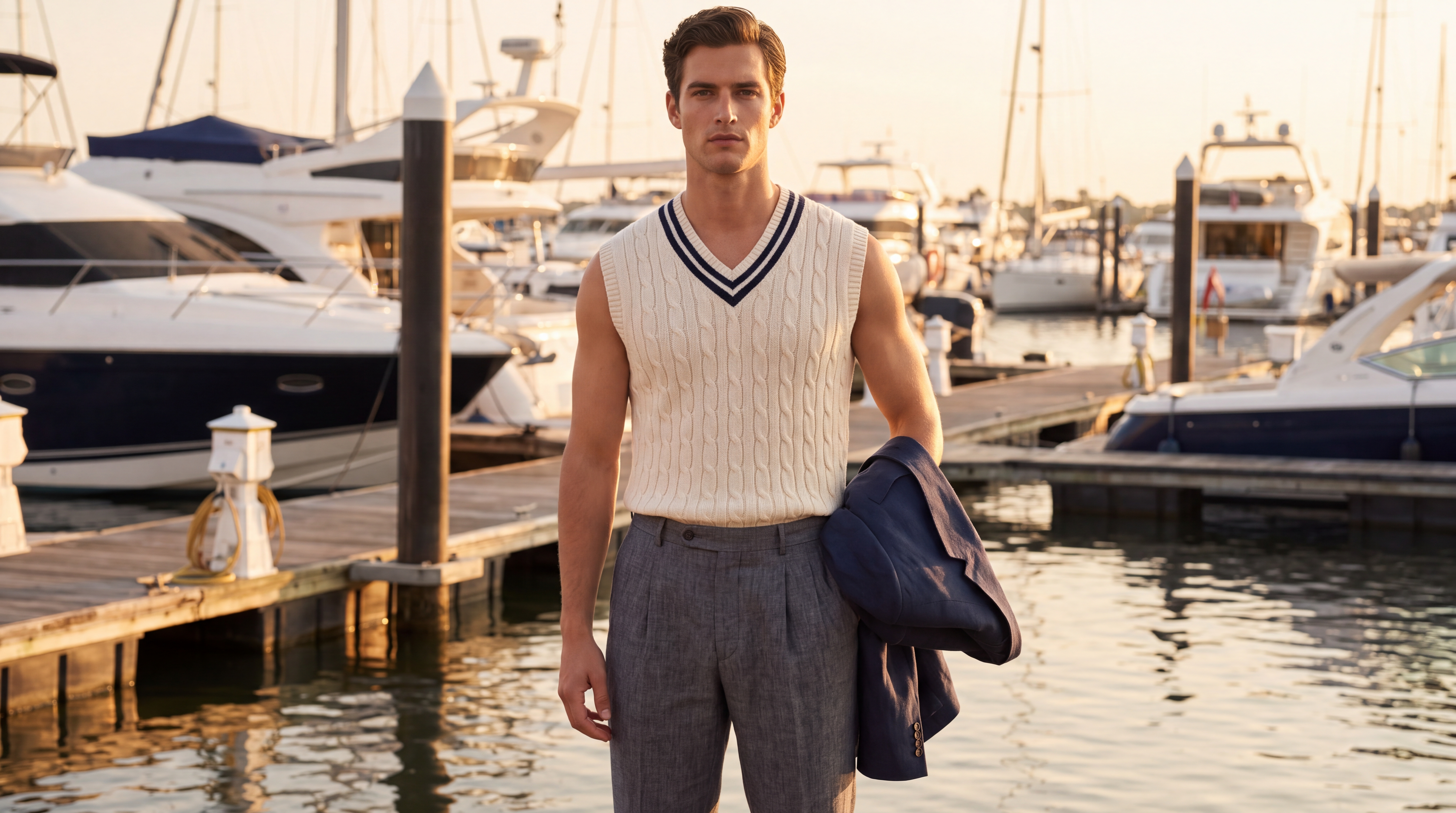 TIPPED KNITTED TANK