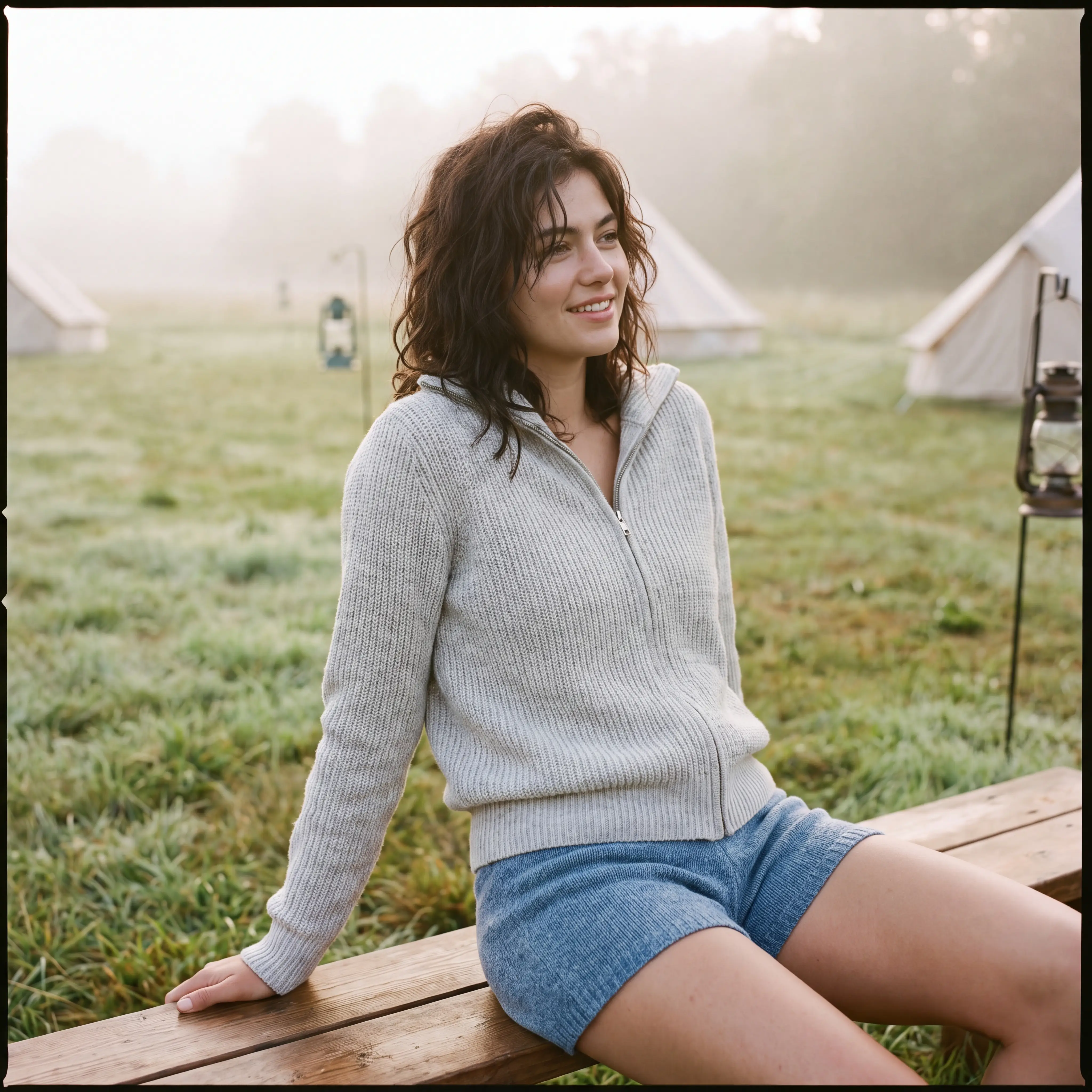 Towelling Plush Zip Jacket