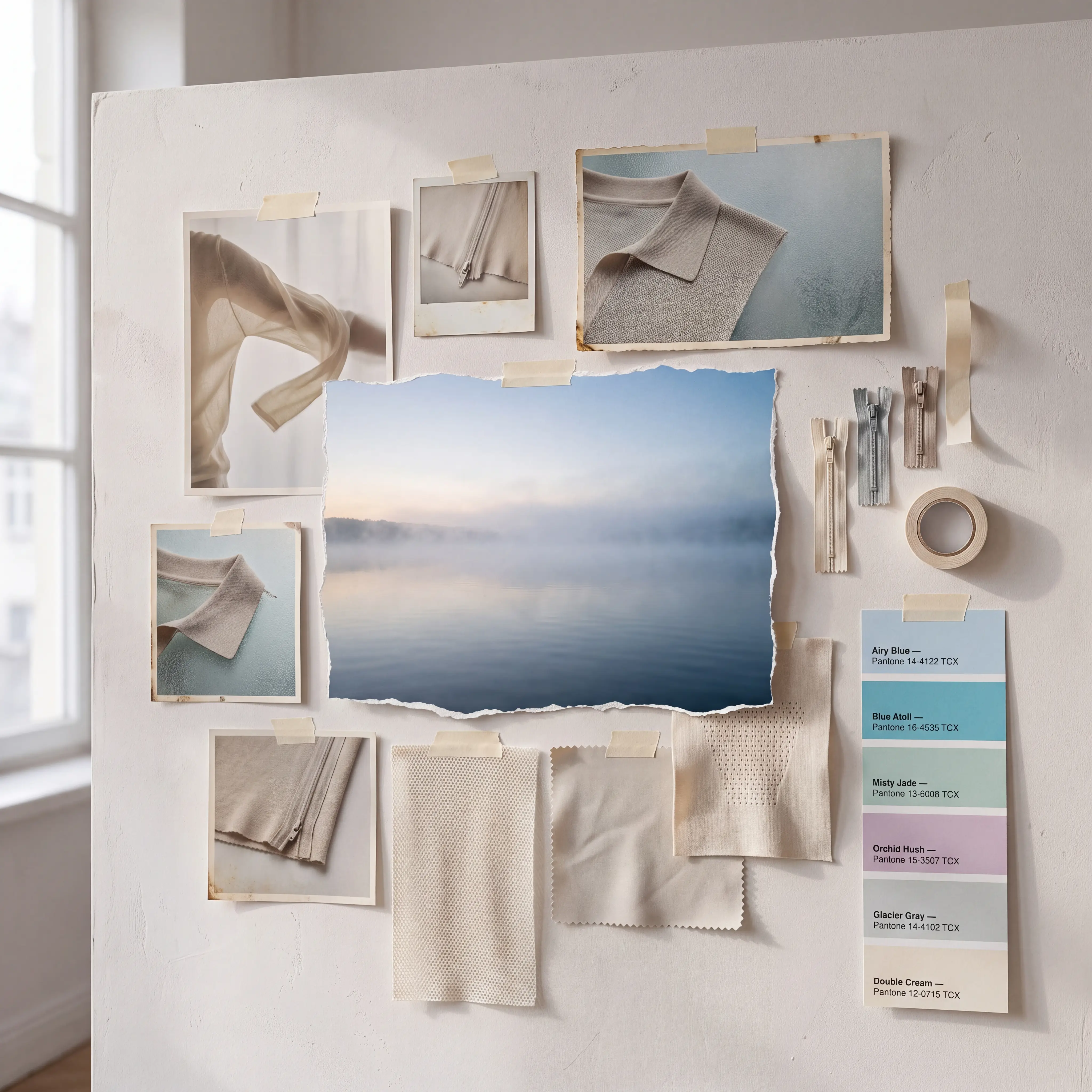 Gentle Futurism mood board