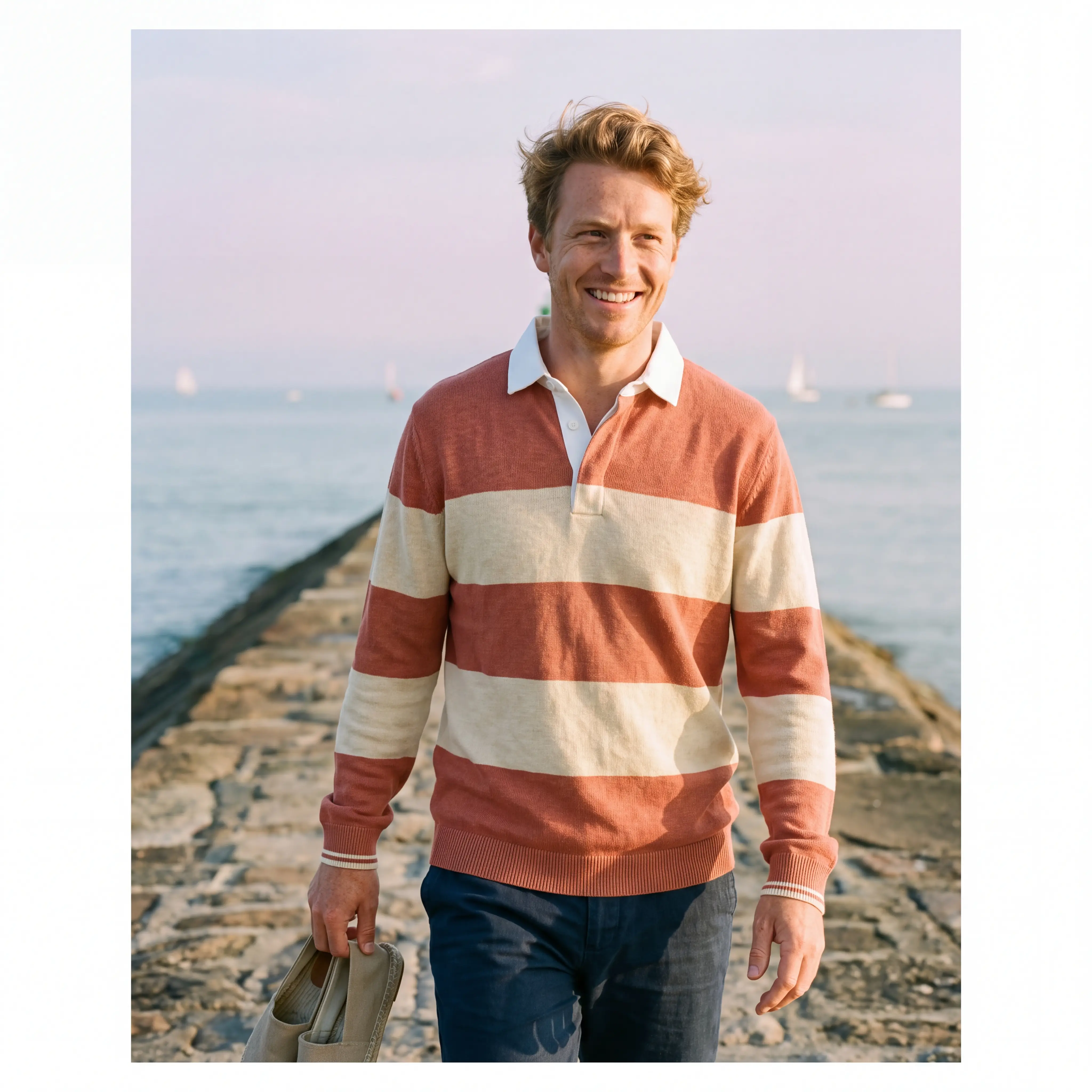 Tipped Rugby Knit
