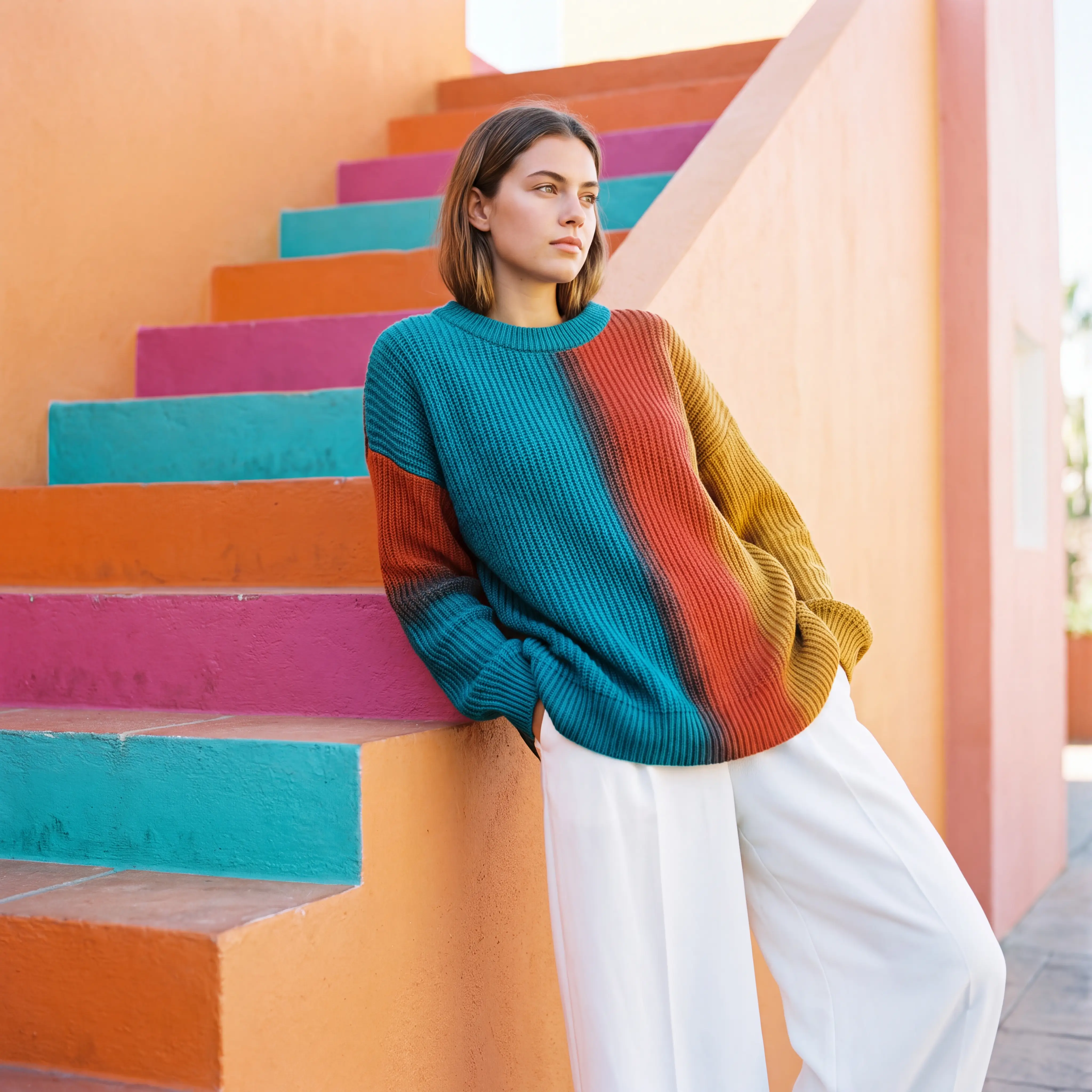 Colour-Block Plated Crew