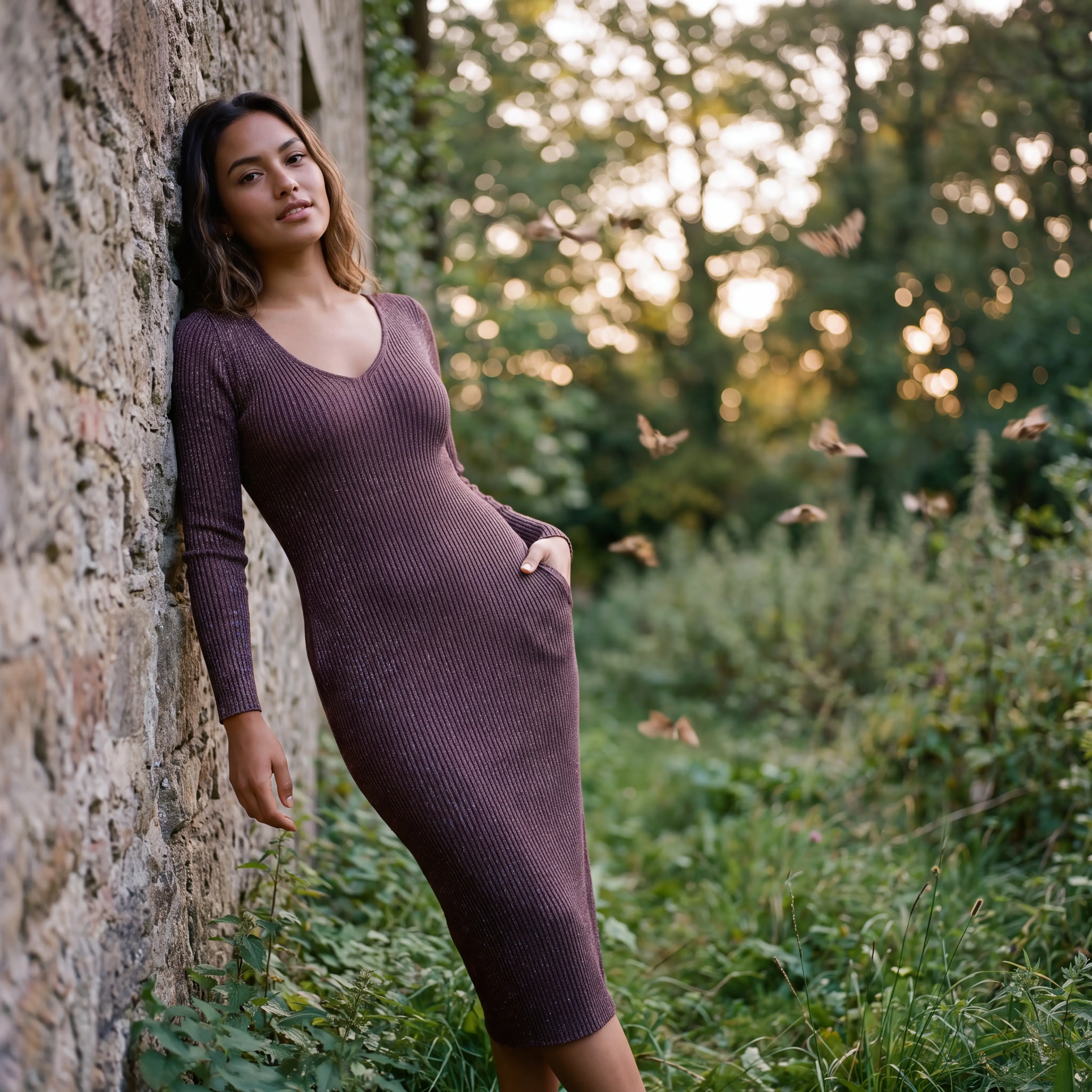 Iridescent Moth Dress