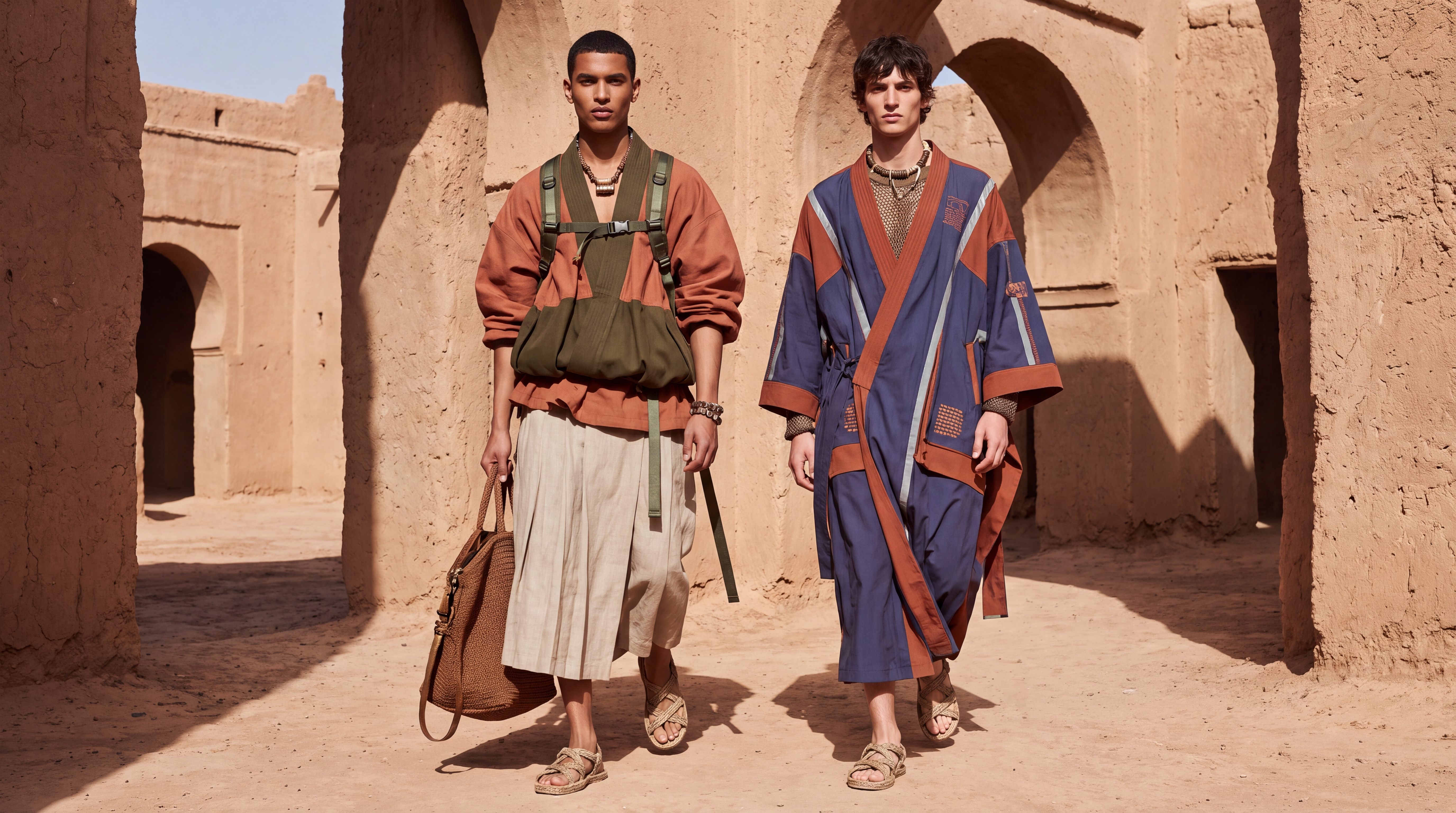 ANCIENT-MODERN LAYERED WRAP